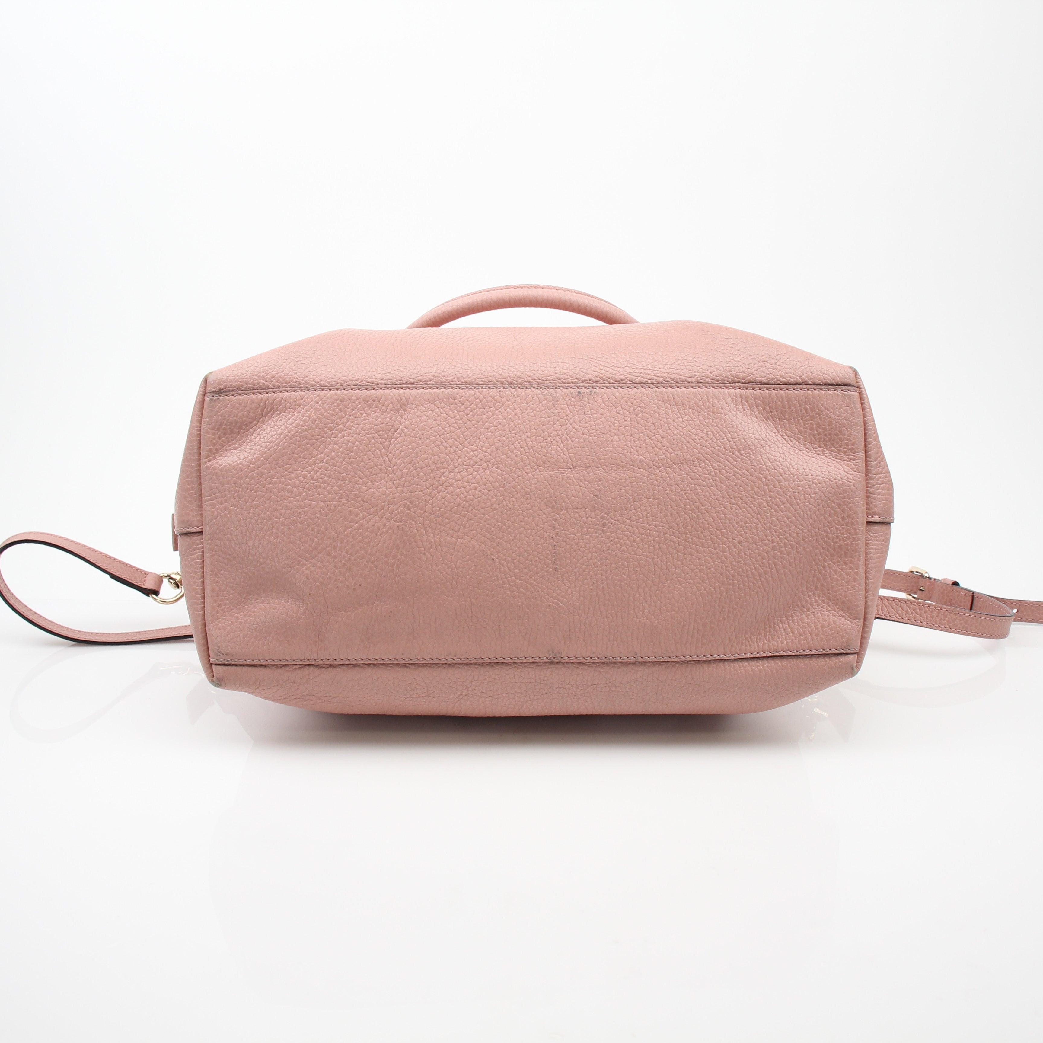 Gucci Medium Leather GG Charm Dome Satchel