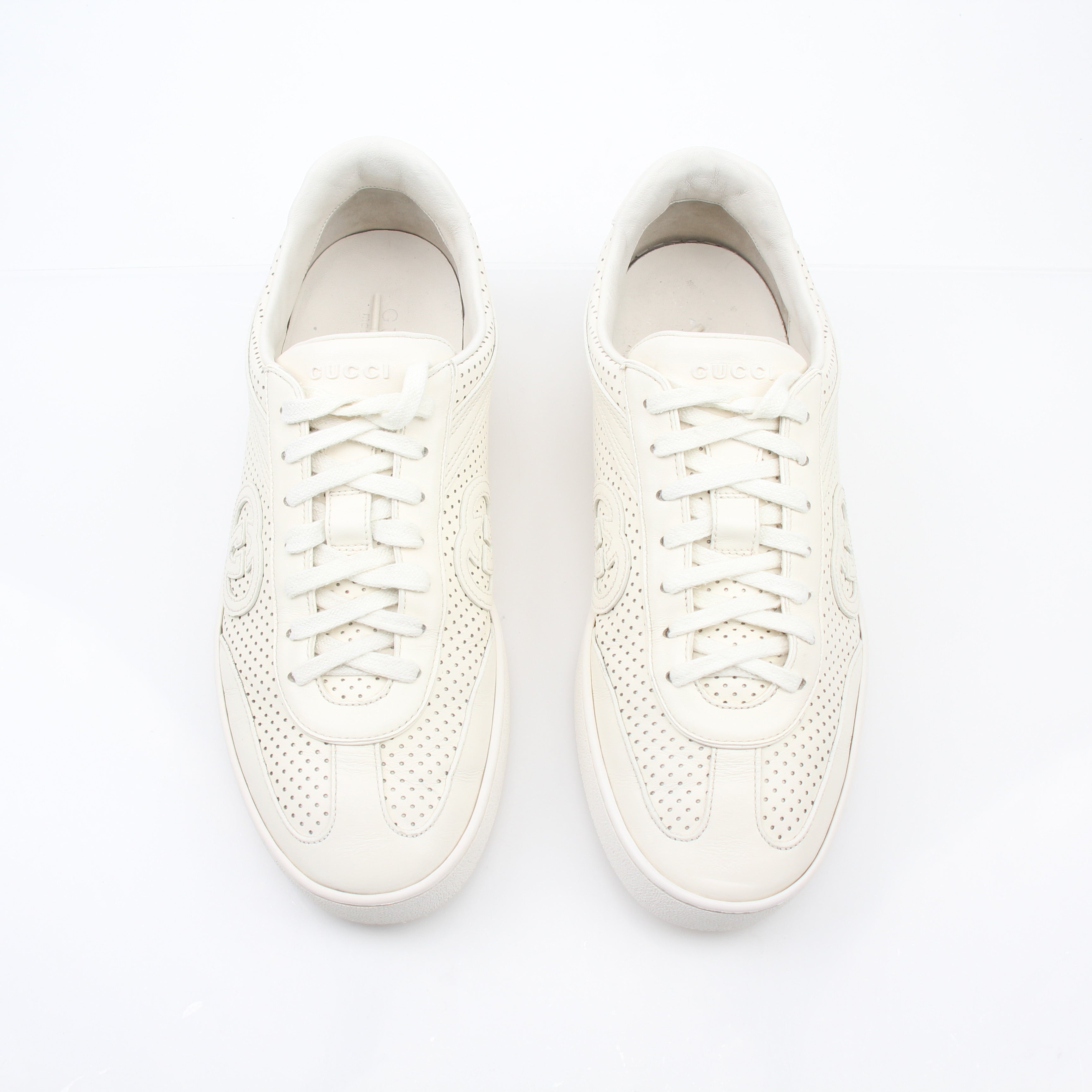 Gucci Men’s Perforated Leather G75 Sneakers