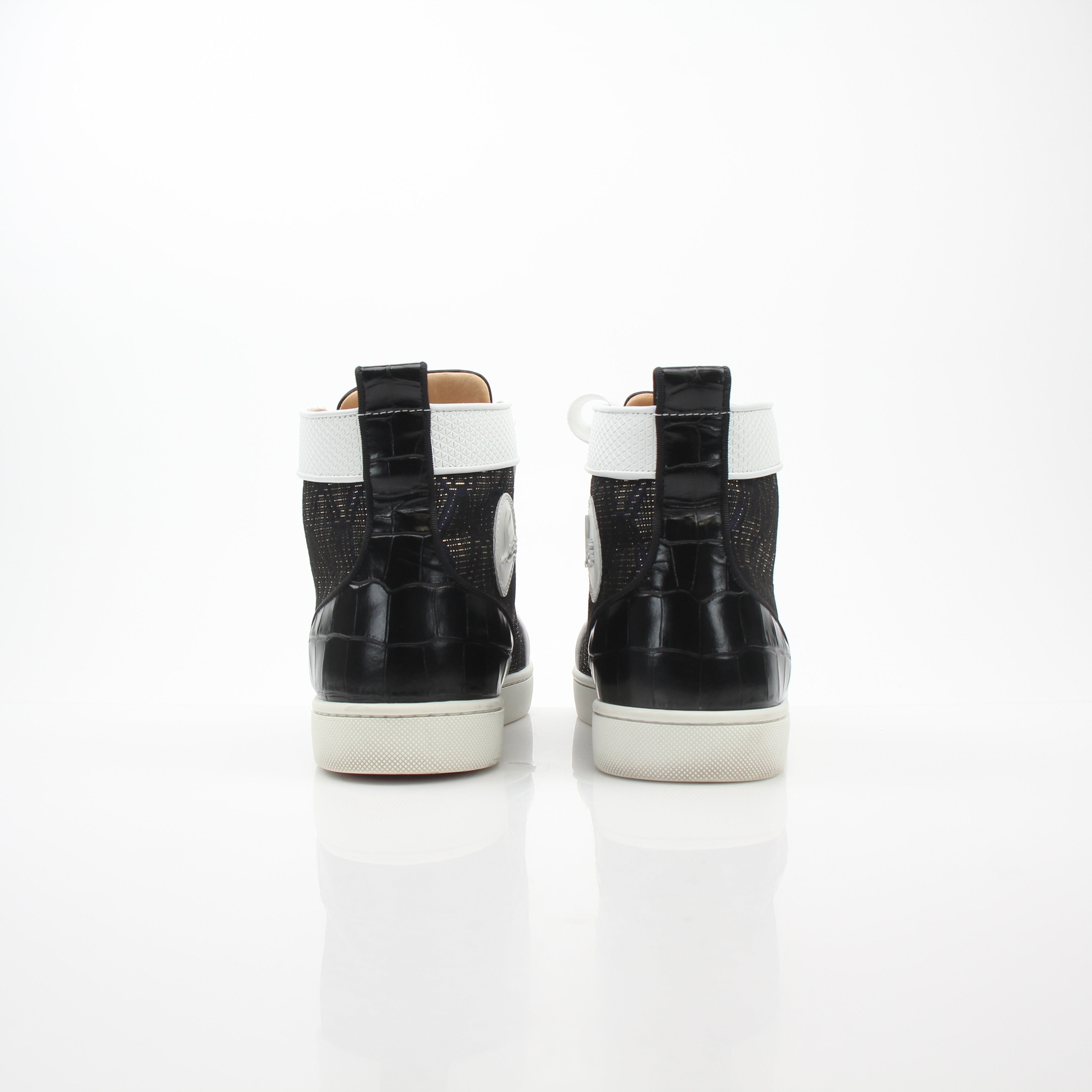 Christian Louboutin Men’s Lou Spikes Orlato High Top Sneakers