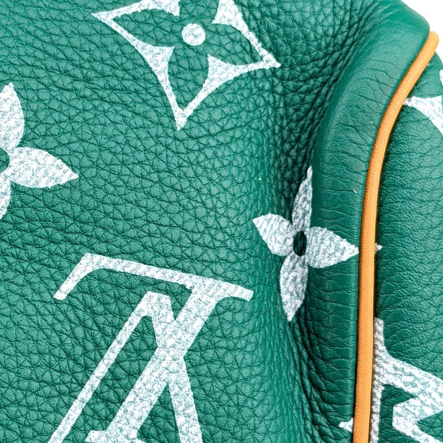 Gold & Beyond Louis Vuitton Speedy 950 travel bag in classic monogram canvas, featuring leather trim and top handles.