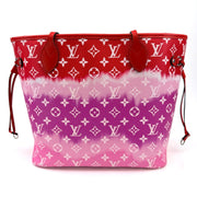 Louis Vuitton Neverfull Escale tote handbag by Gold & Beyond, showing the stylish patterned exterior and spacious interior.