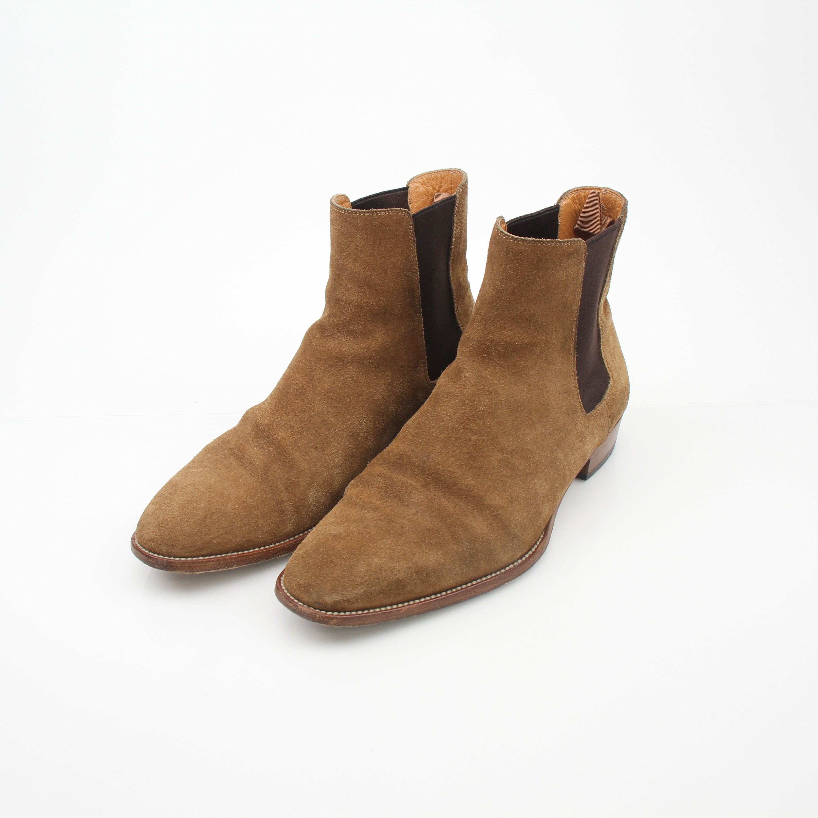 Saint Laurent Men’s Wyatt 30 Suede Chelsea Boots