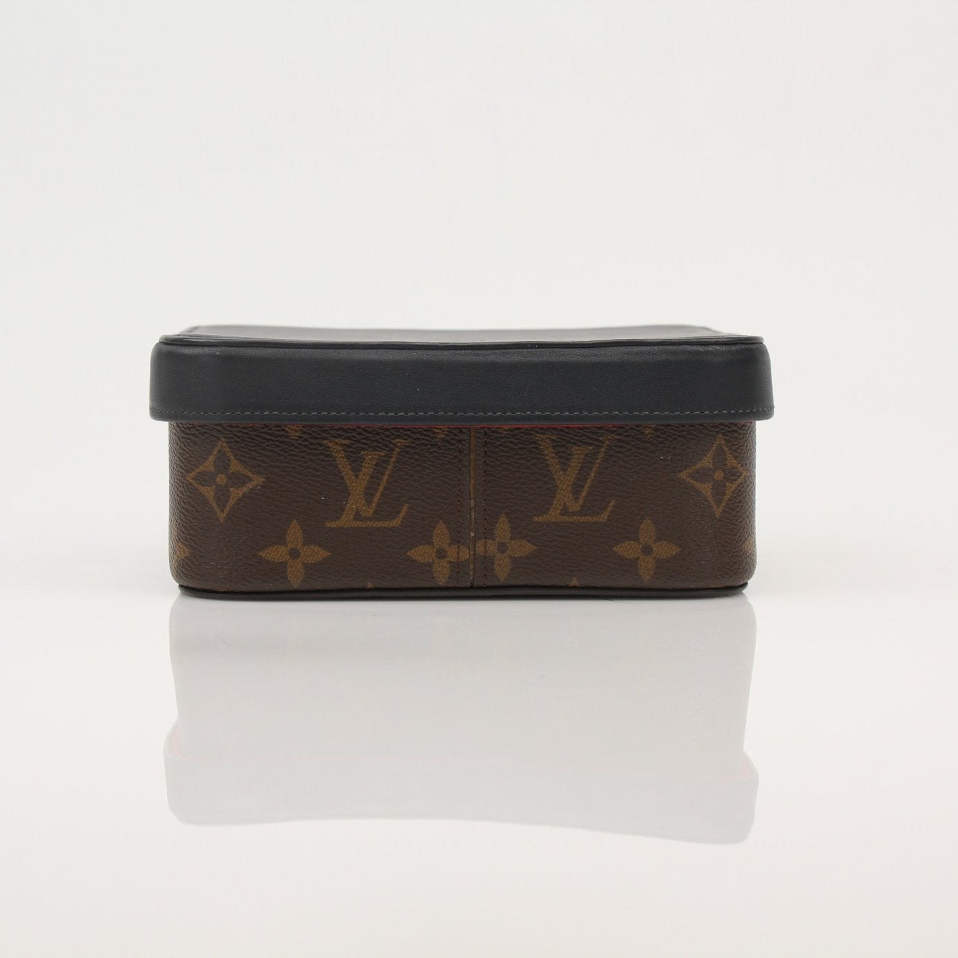 Louis Vuitton Camille Box accessory by Gold & Beyond, stylish gold-toned decorative box with intricate detailing.