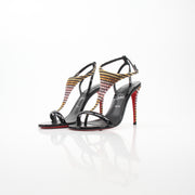 Christian Louboutin Women’s Crystal Embellished Athina 100 Patent Leather Sandals