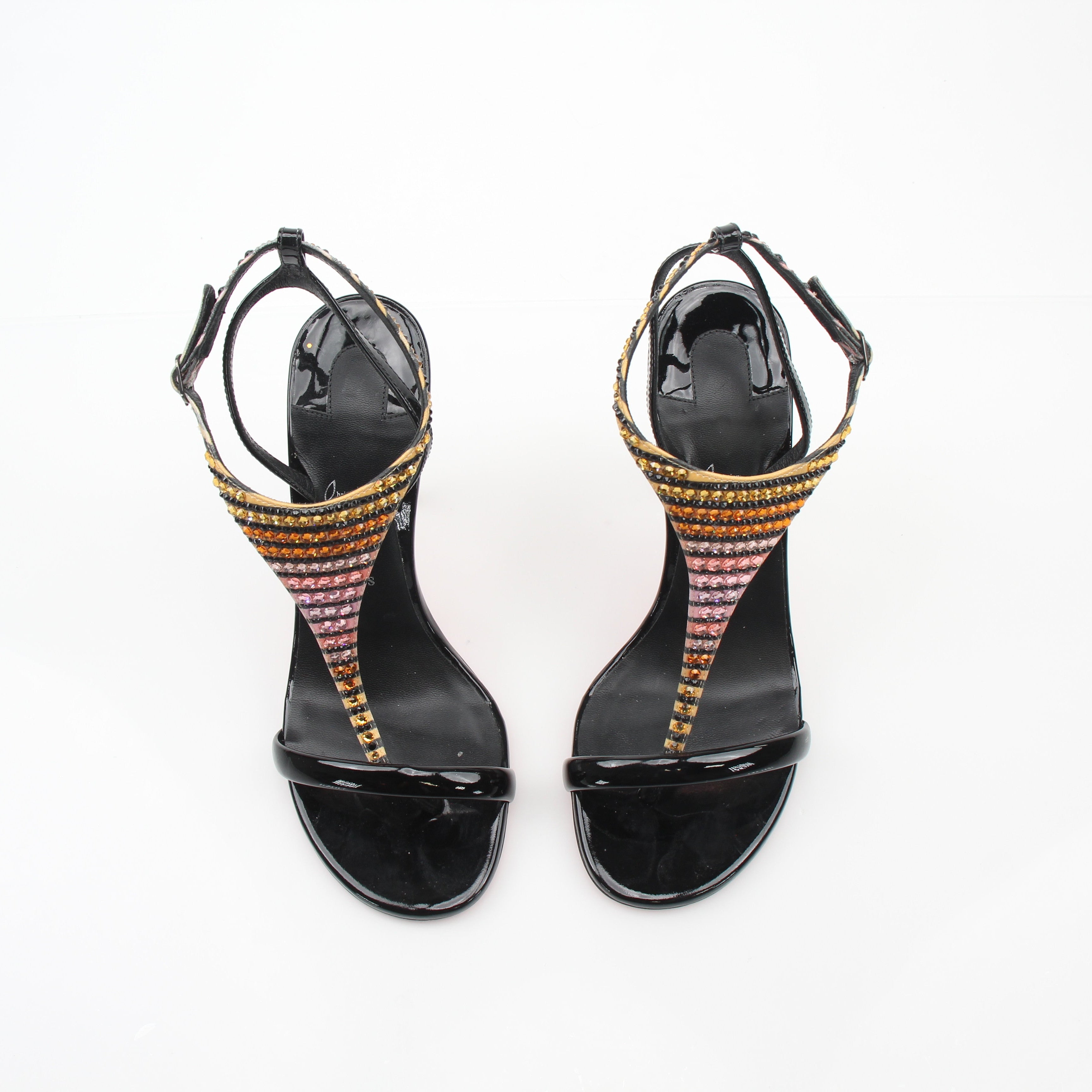 Christian Louboutin Women’s Crystal Embellished Athina 100 Patent Leather Sandals
