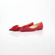 Christian Louboutin Women’s Gwalior Red Suede Flats