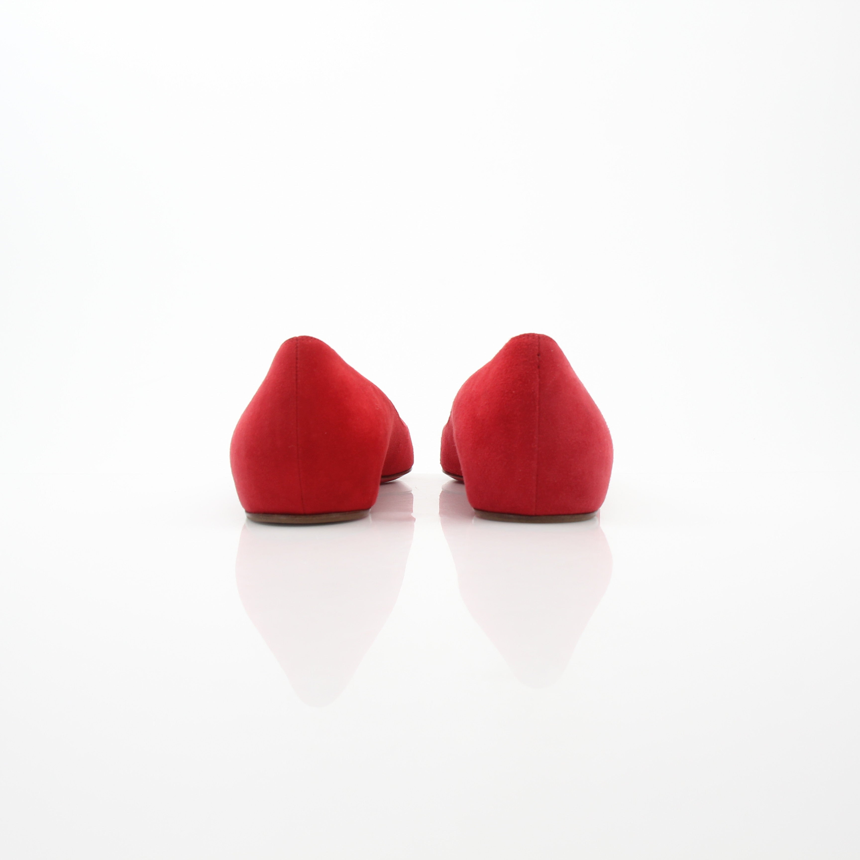 Christian Louboutin Women’s Gwalior Red Suede Flats