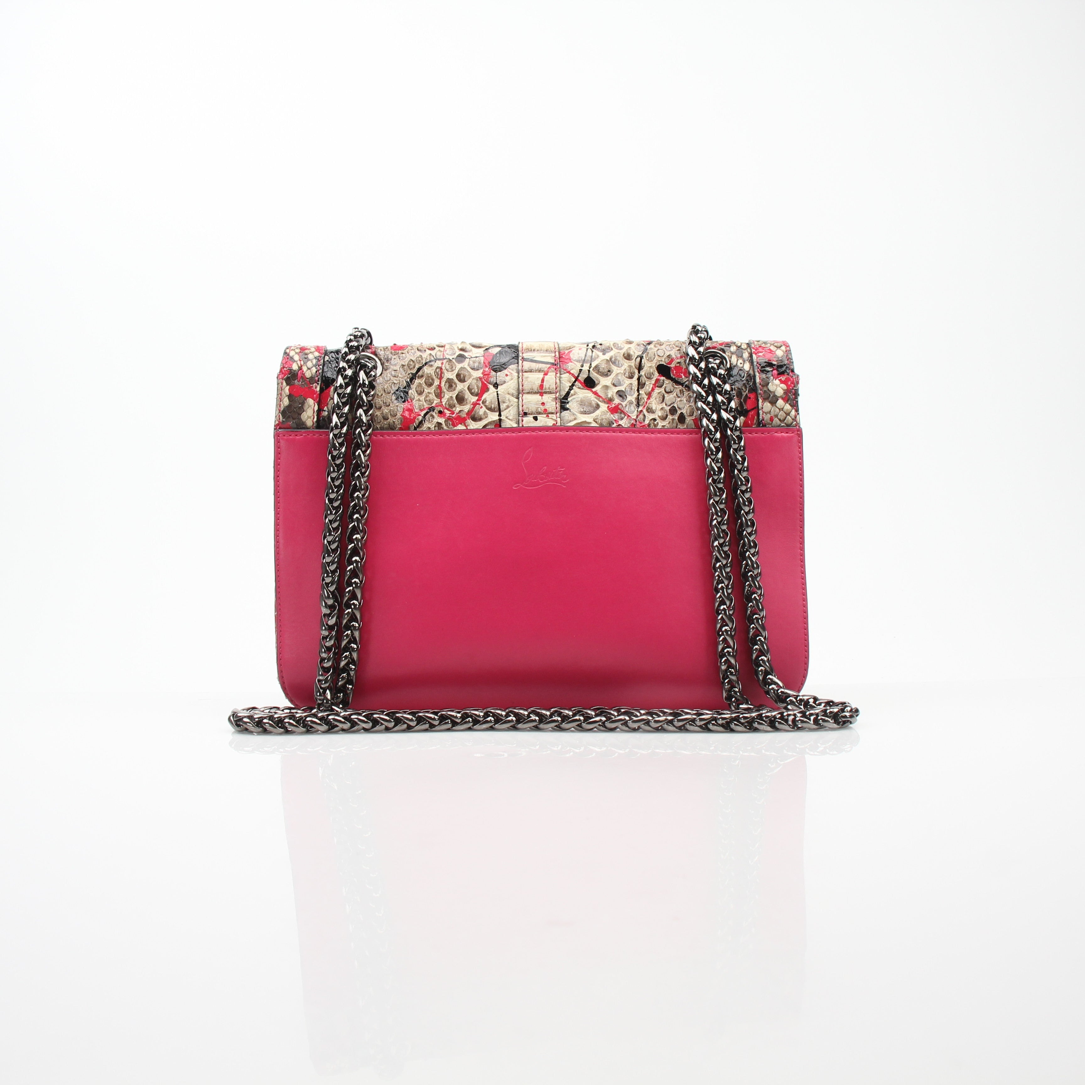 Christian Louboutin Python Sweet Charity Shoulder Bag
