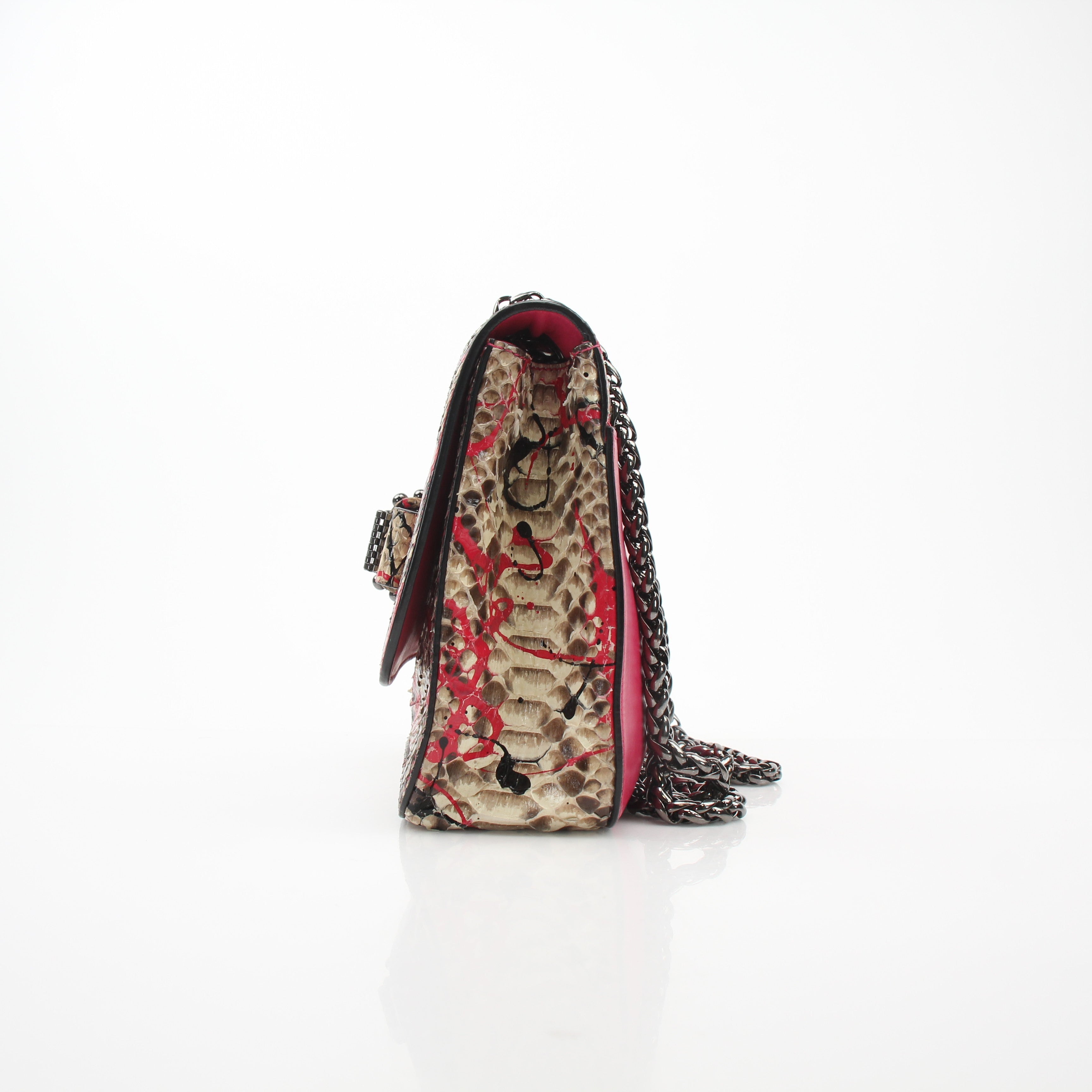 Christian Louboutin Python Sweet Charity Shoulder Bag