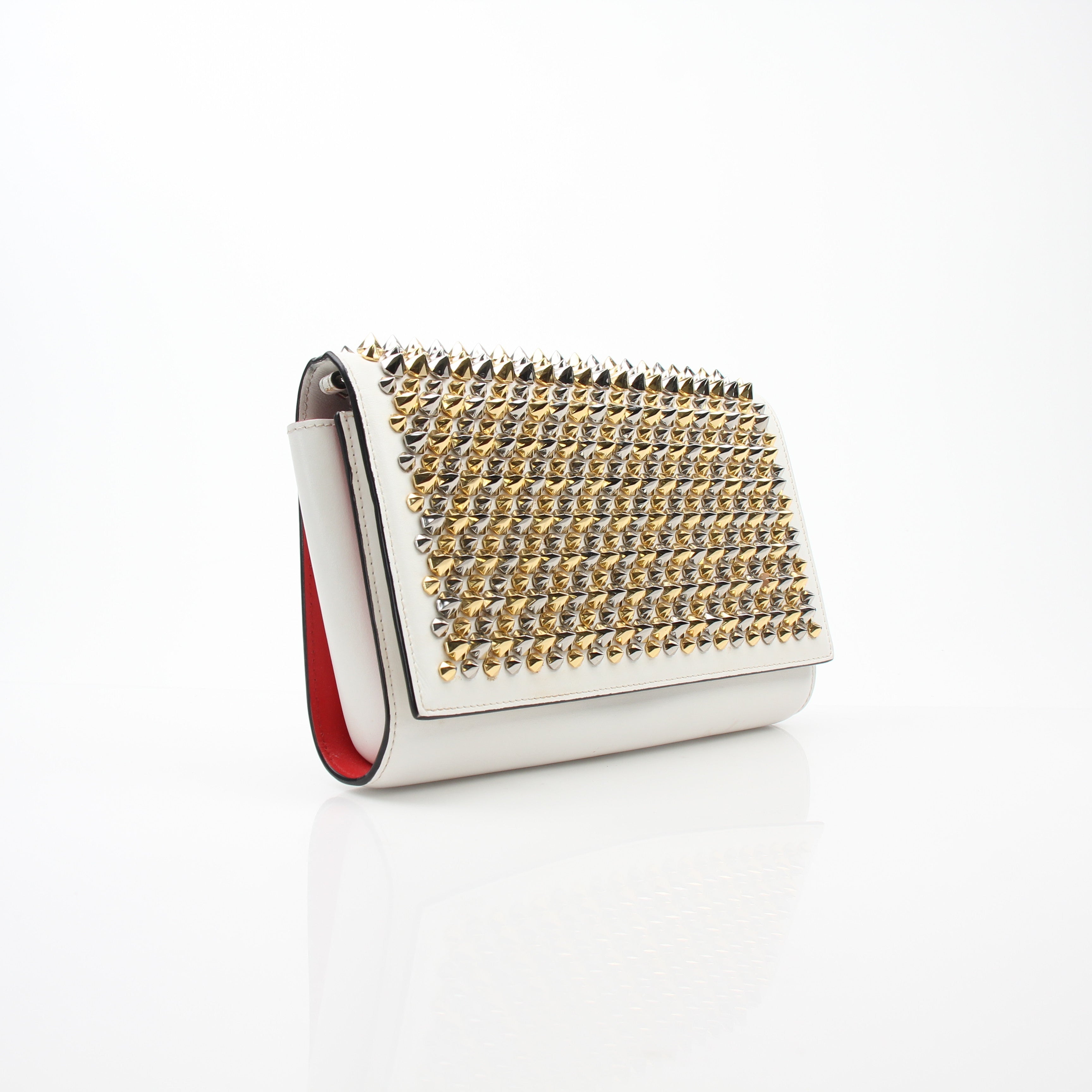 Christian Louboutin Spiked Paloma Clutch Shoulder Bag