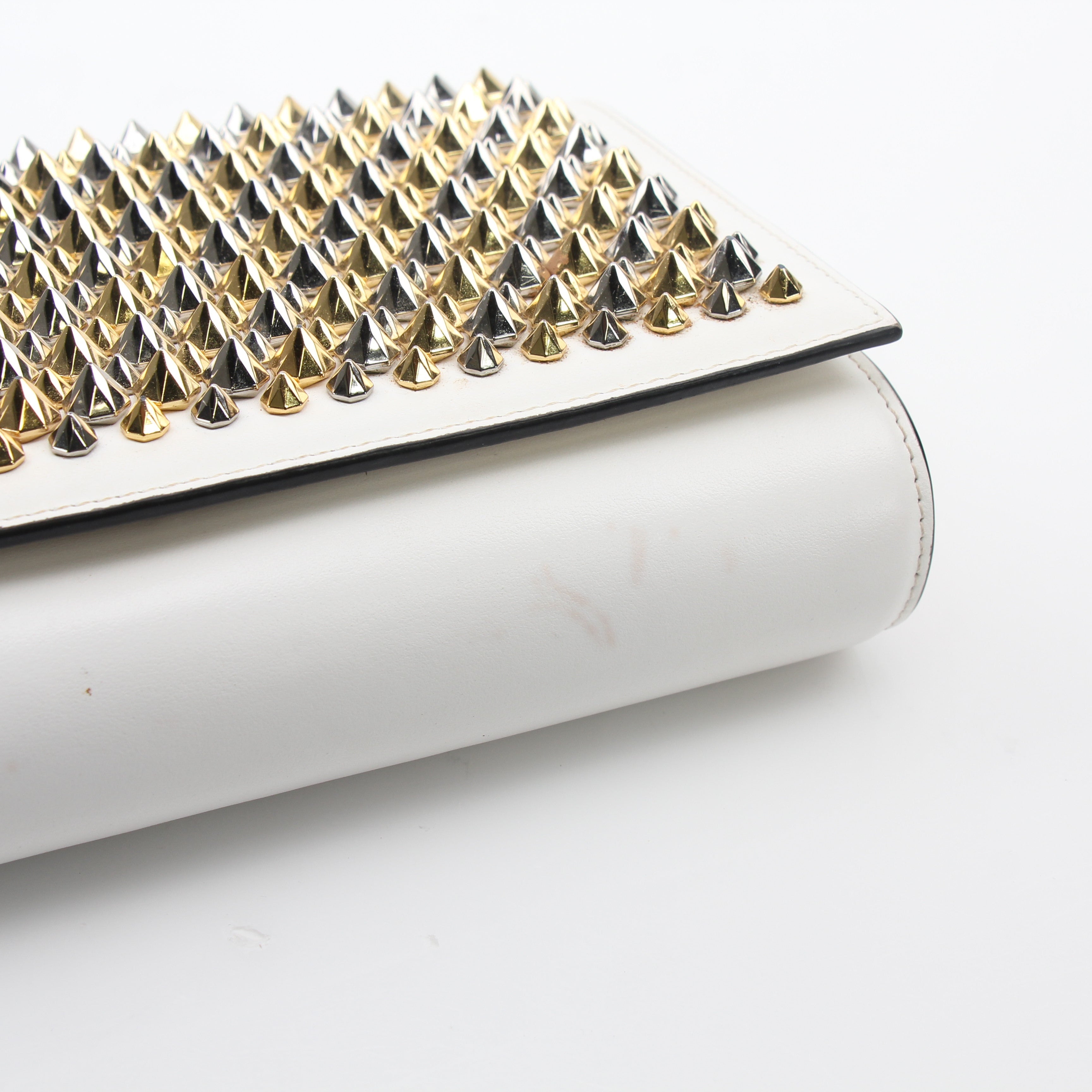 Christian Louboutin Spiked Paloma Clutch Shoulder Bag