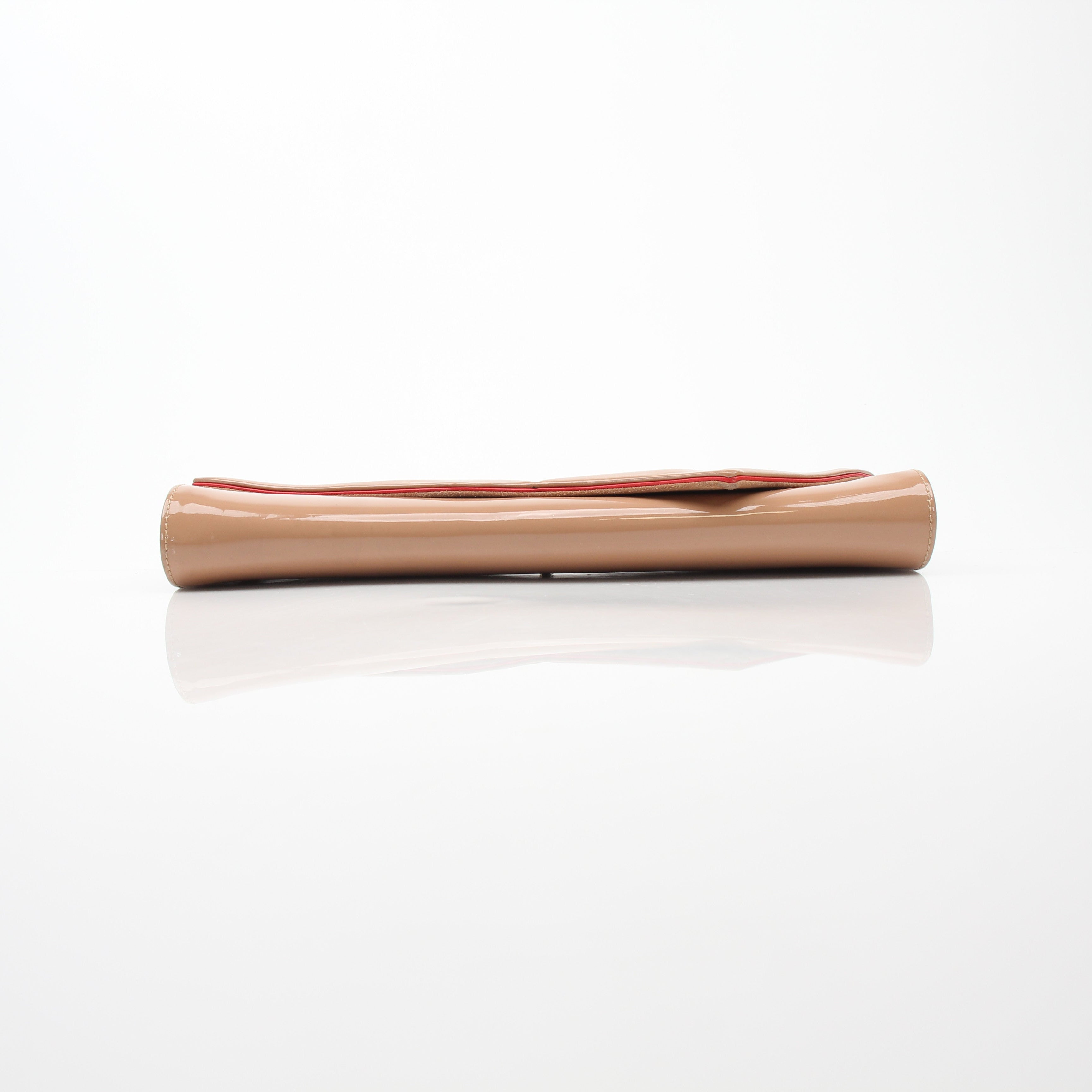 Christian Louboutin Patent So Kate Baguette Clutch Bag