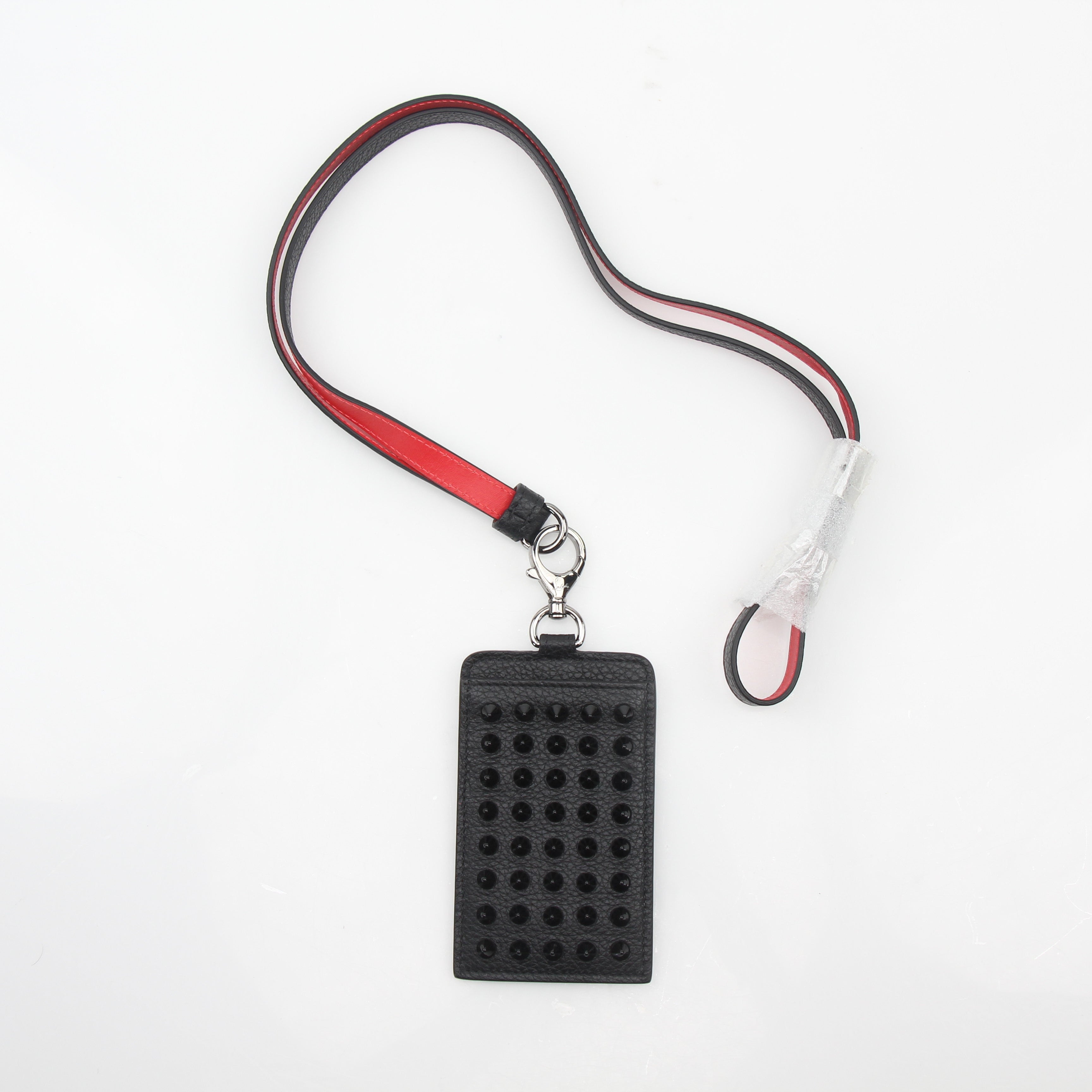 Christian Louboutin Miloucah Spiked Lanyard Card Holder