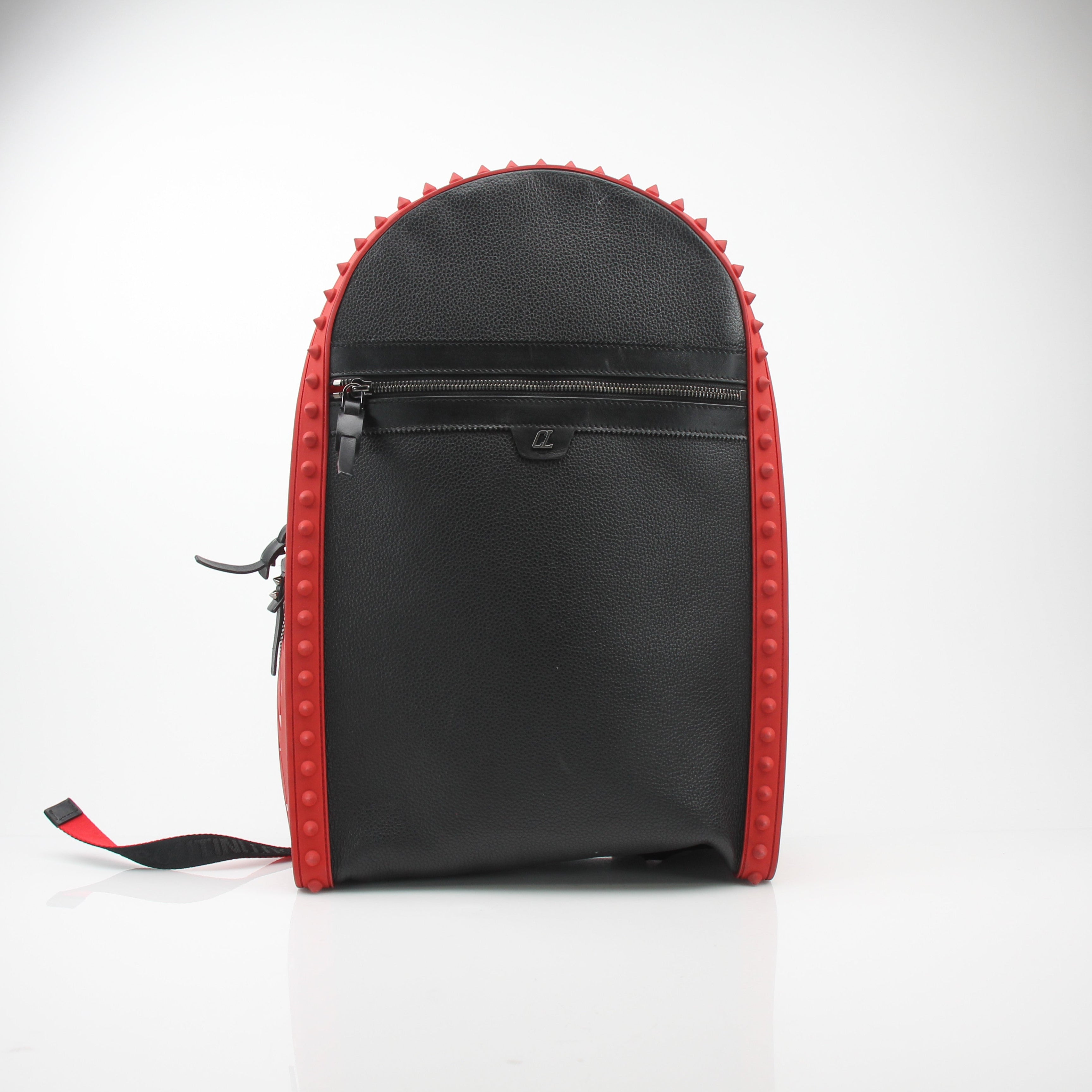 Christian Louboutin Backparis Spiked Leather Backpack