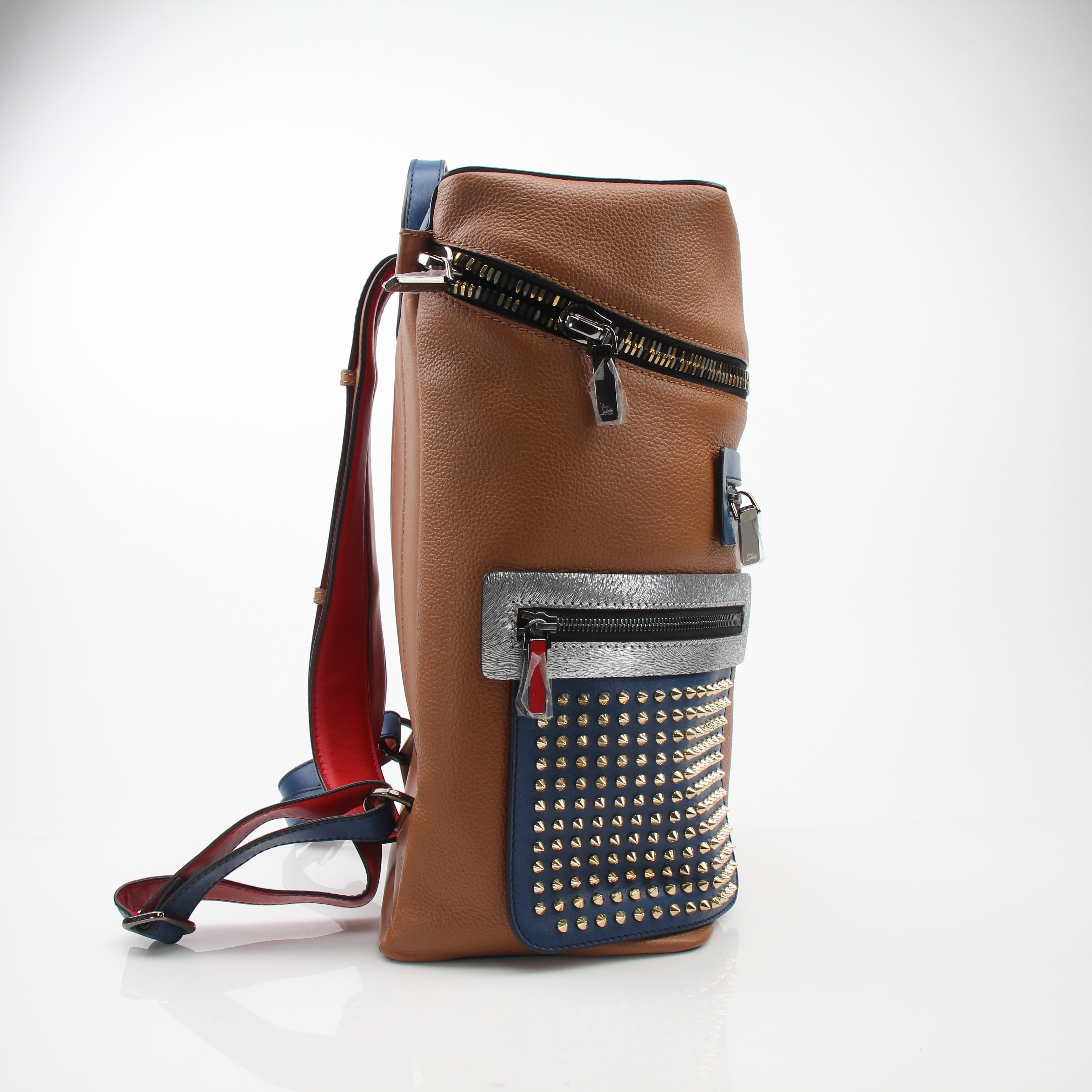 Christian Louboutin Apoloubi Spiked Leather Backpack