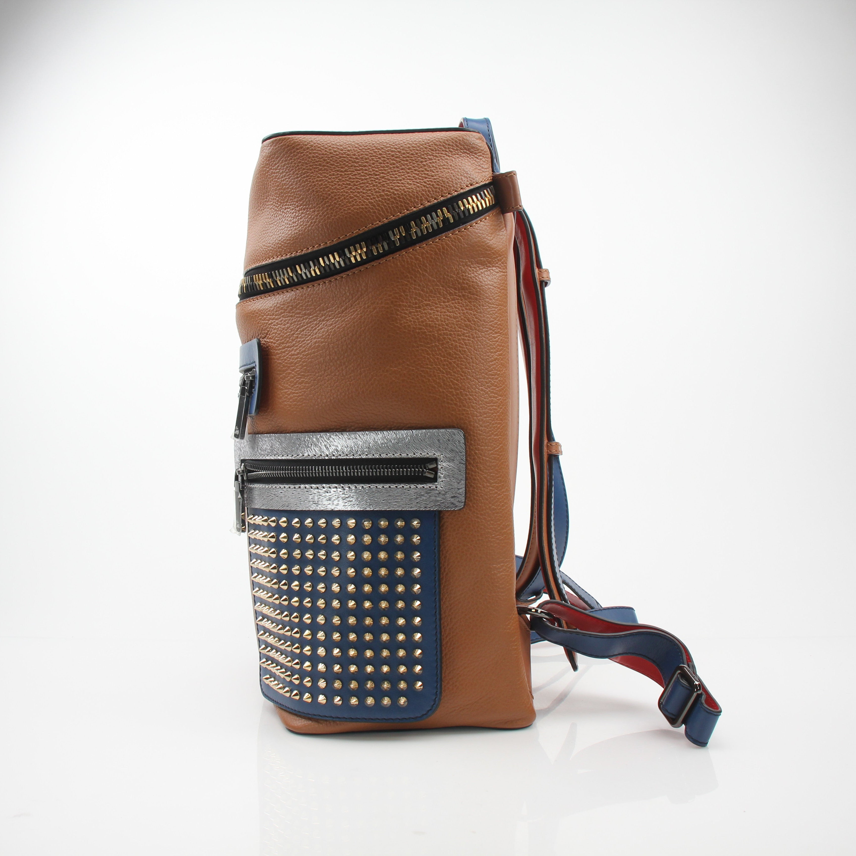 Christian Louboutin Apoloubi Spiked Leather Backpack