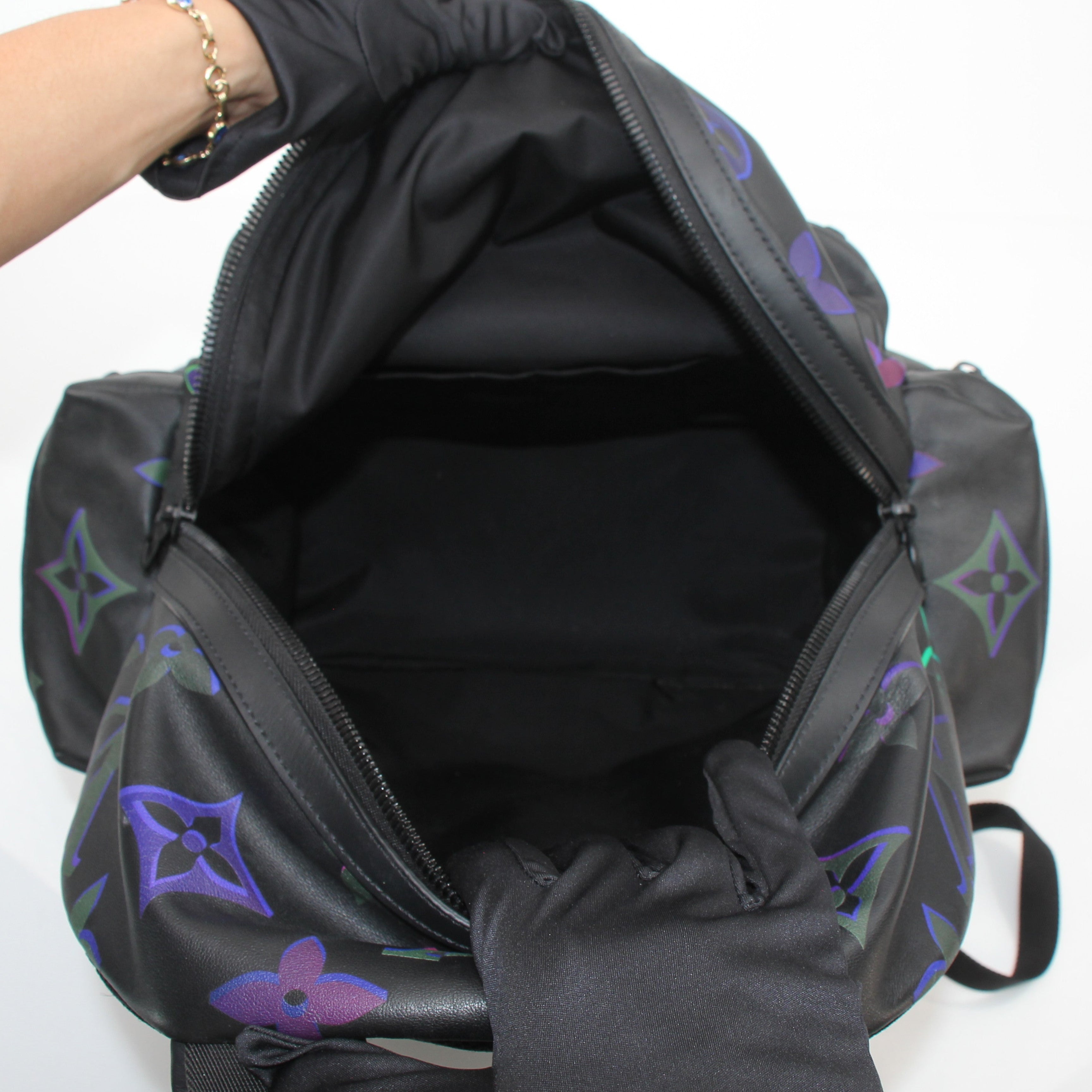 Louis Vuitton Black Monogram Spotlight Comet Backpack