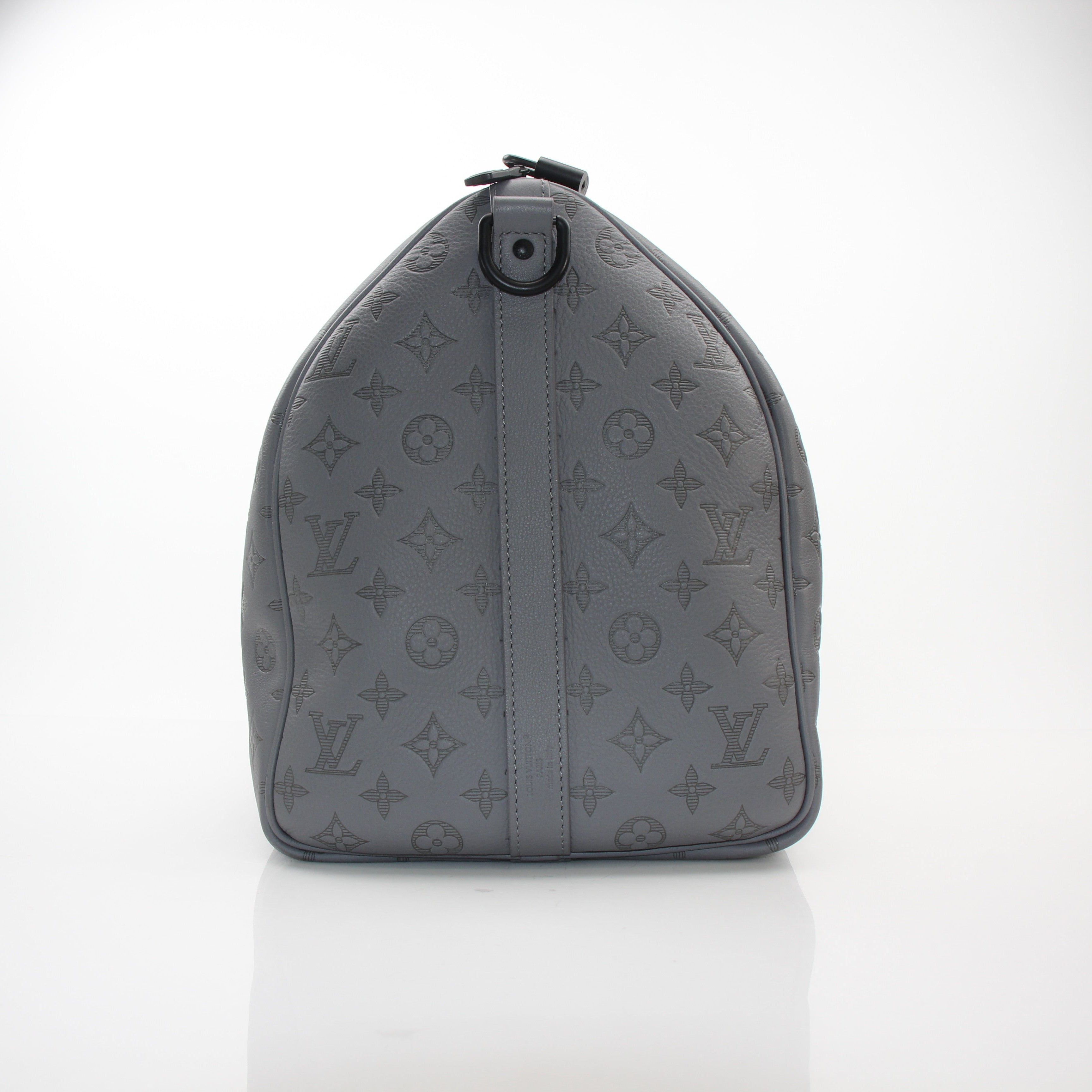 Louis Vuitton Monogram Shadow Keepall Bandouliere 50 Gray
