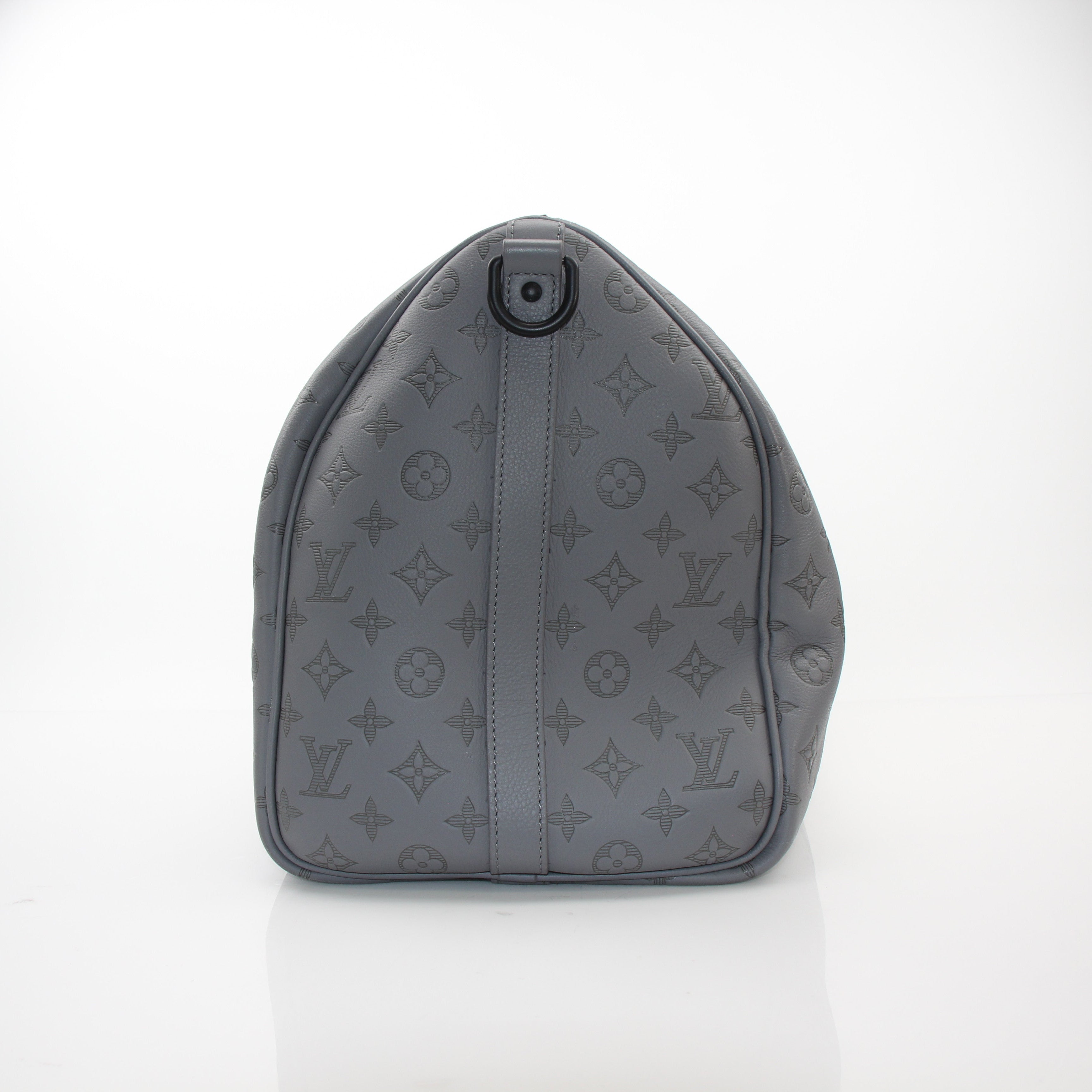 Louis Vuitton Monogram Shadow Keepall Bandouliere 50 Gray