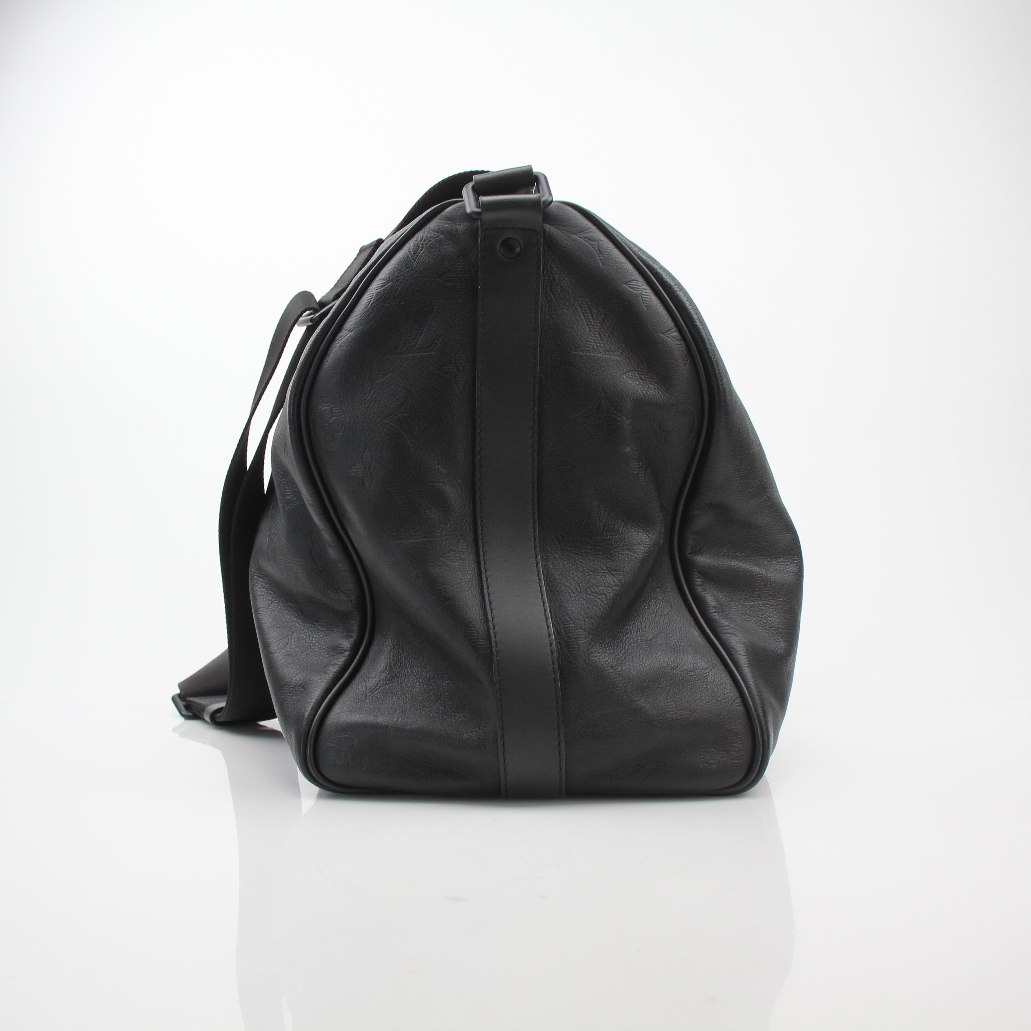 Louis Vuitton Monogram Shadow Speedy Bandouliere 40 Black