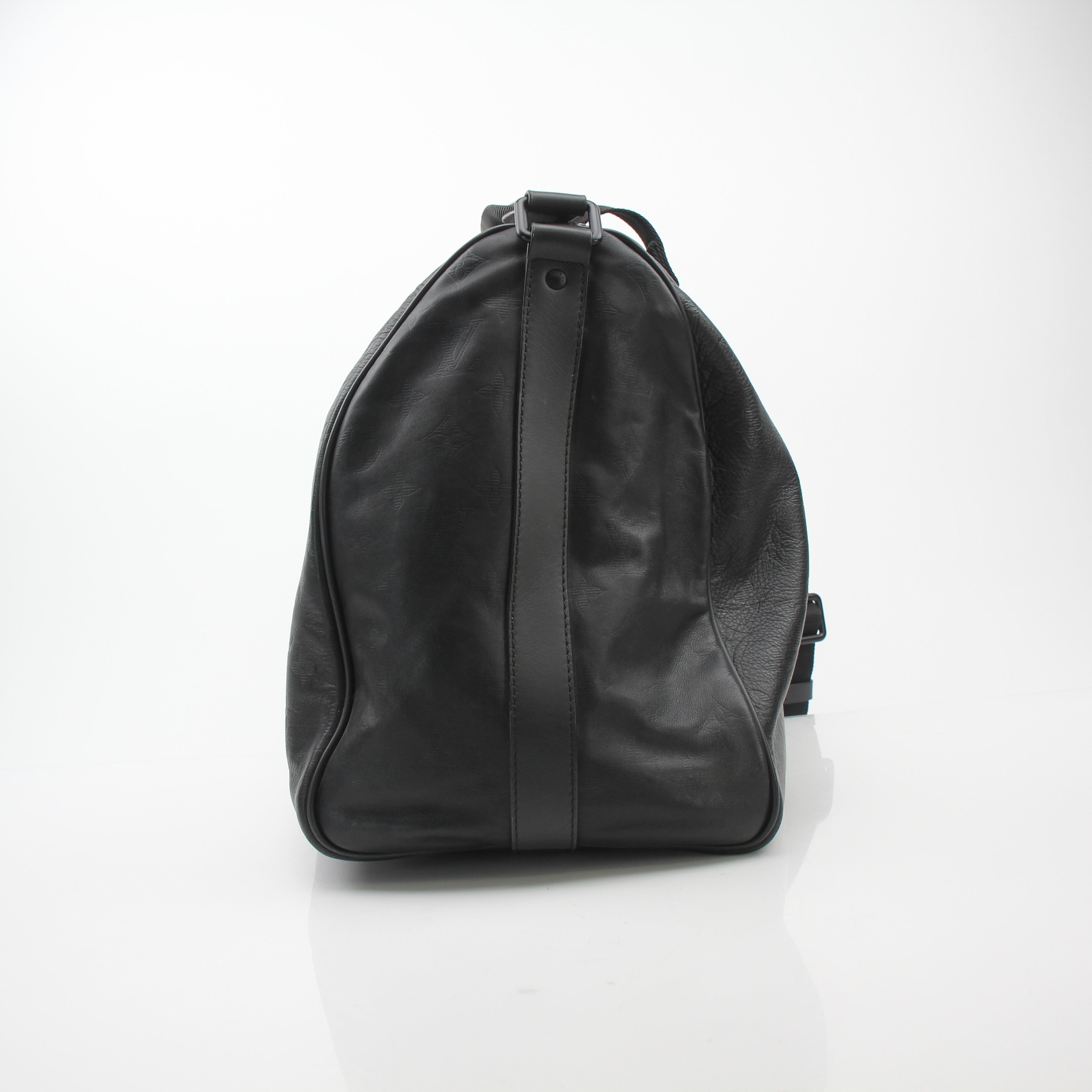Louis Vuitton Monogram Shadow Speedy Bandouliere 40 Black
