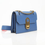 Christian Louboutin Elisa shoulder handbag with gold accents, featuring a sleek design and luxurious leather finish.