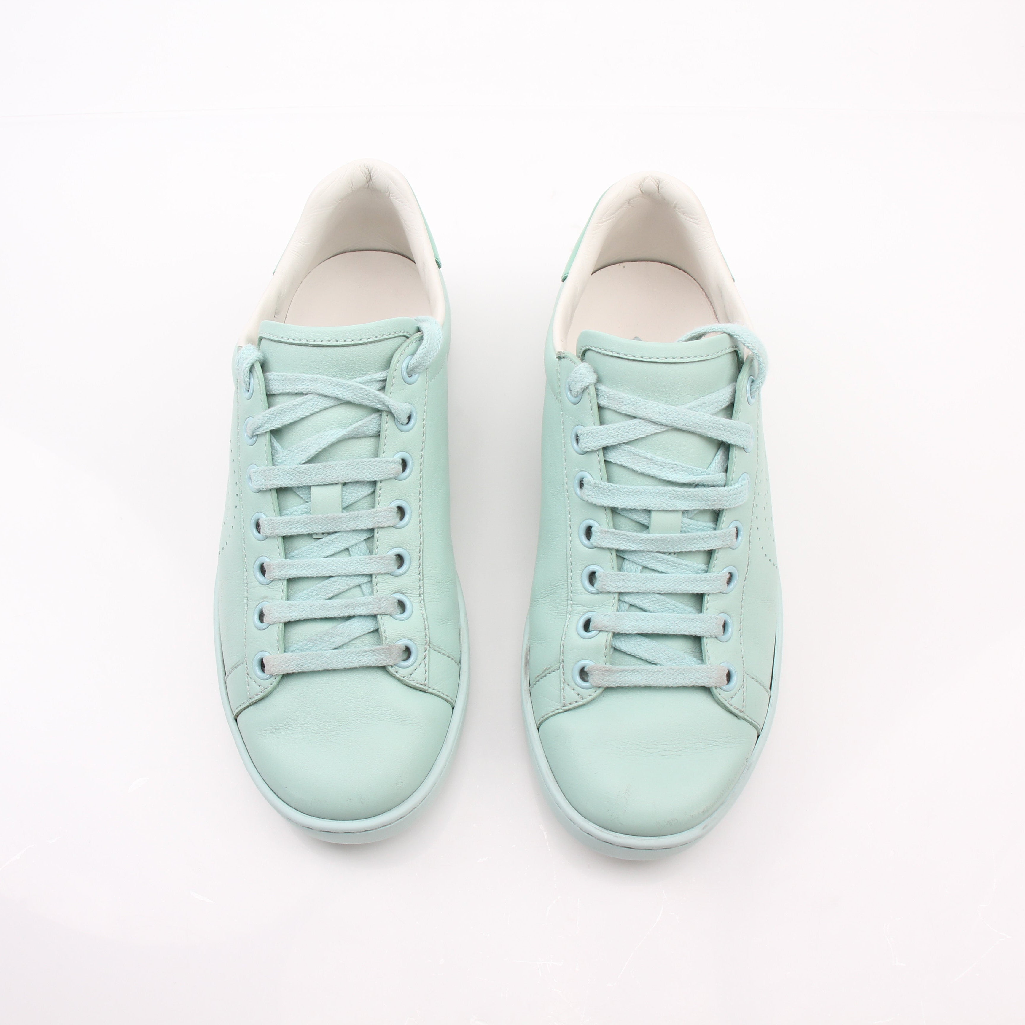Gucci Perforated Interlocking G Ace Low Sneakers