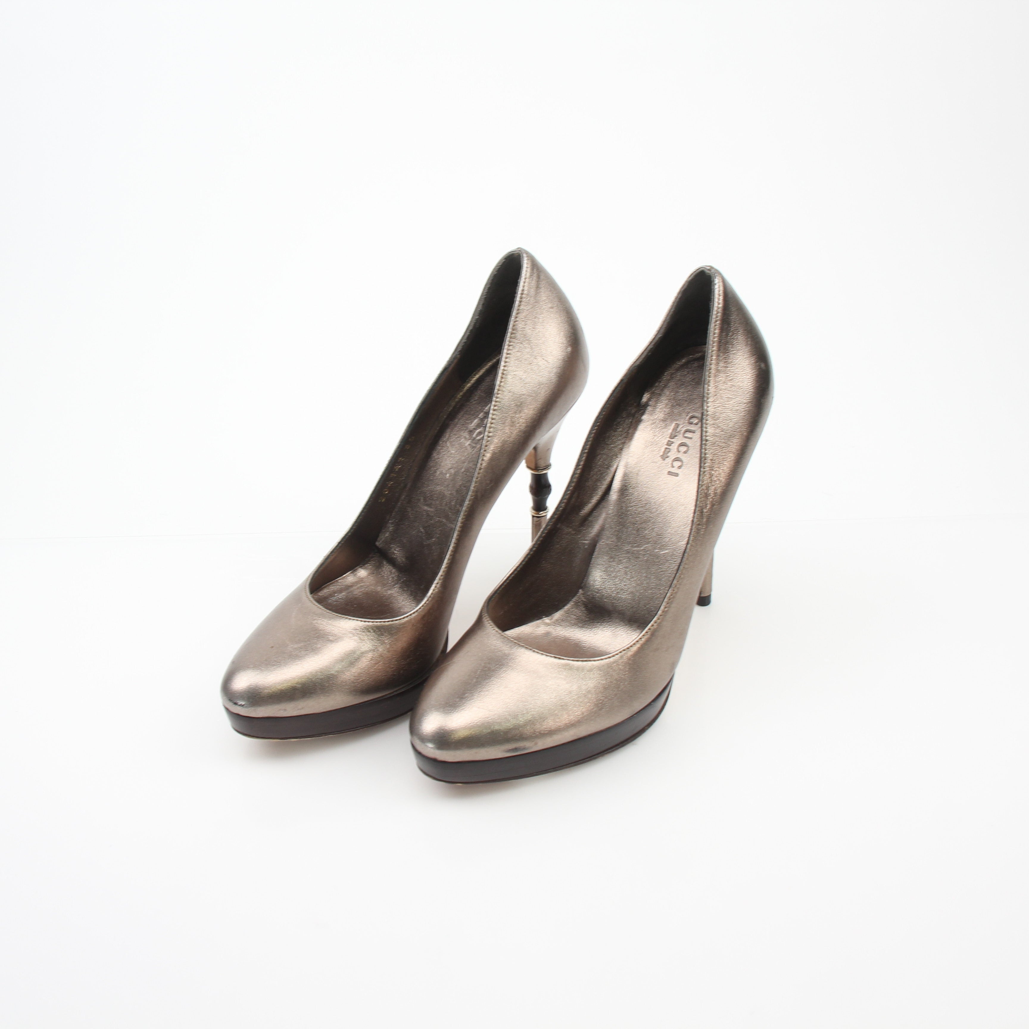 Gucci Bamboo Heel Platform Pumps