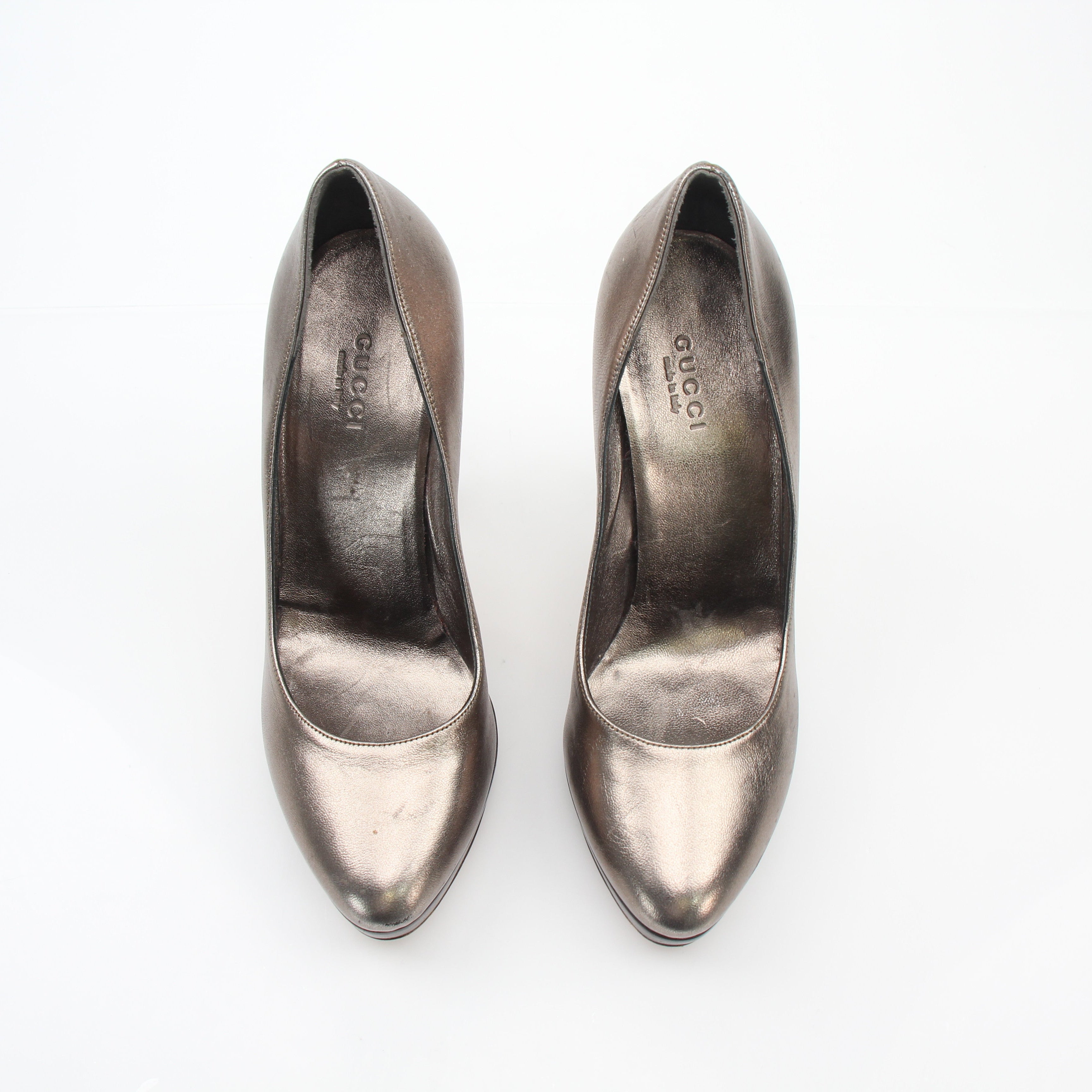 Gucci Bamboo Heel Platform Pumps