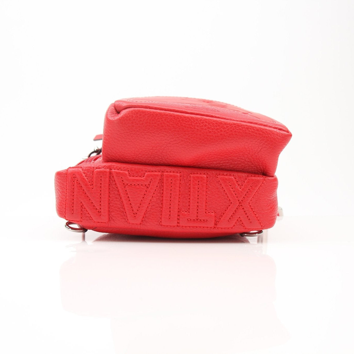 Christian Louboutin Loubideal crossbody handbag with gold accents, featuring a sleek design and signature style.