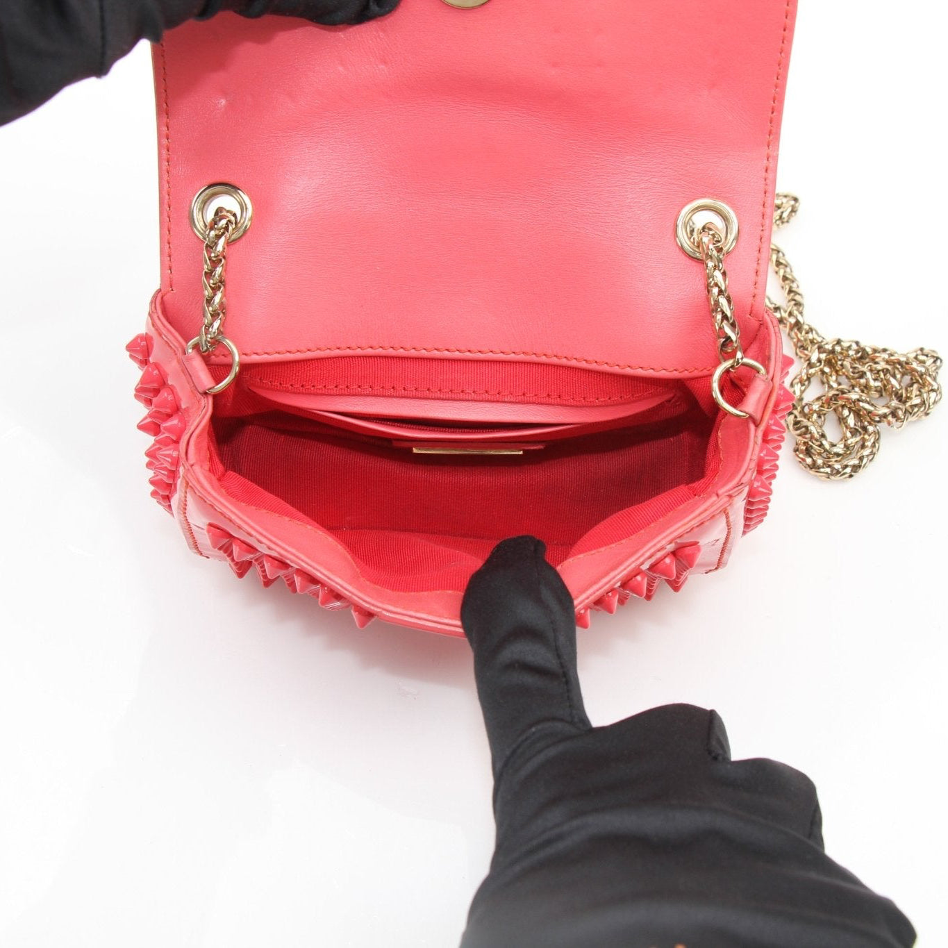Christian Louboutin Spiked Sweet Charity Mini Bag