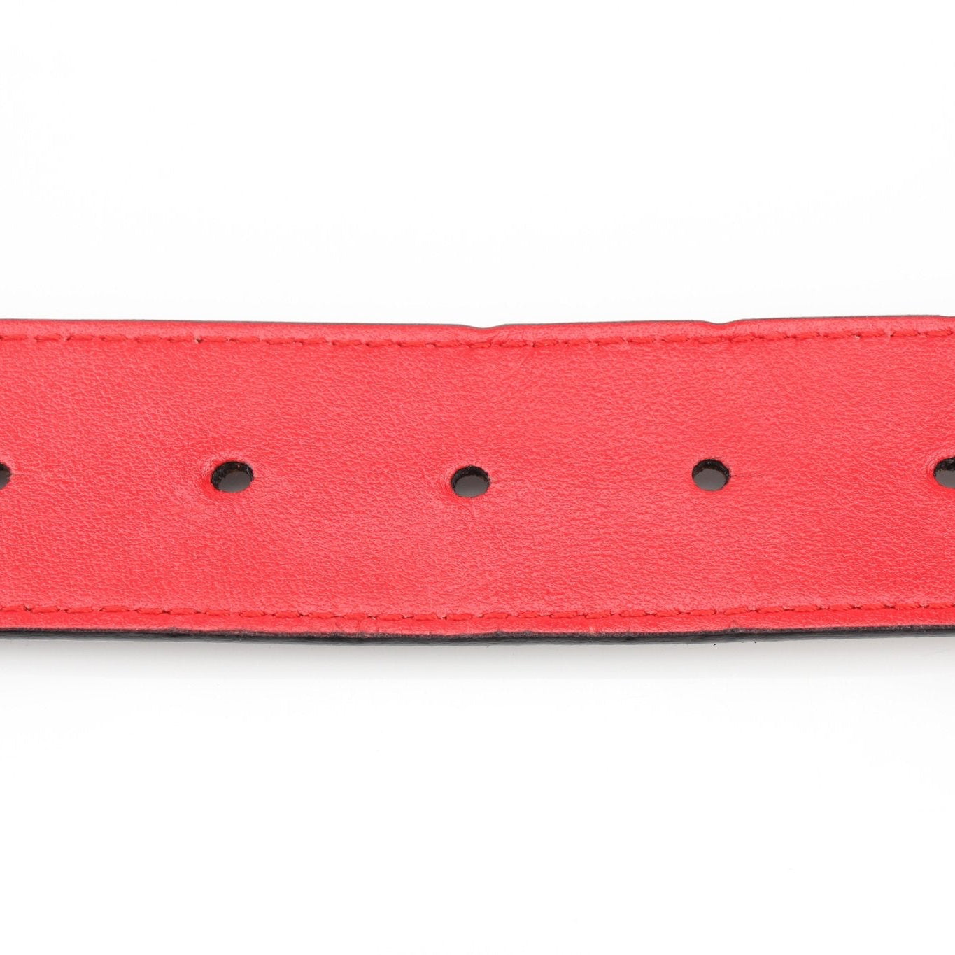 Christian Louboutin croc-embossed leather belt in accessories with gold-tone buckle and textured crocodile pattern.