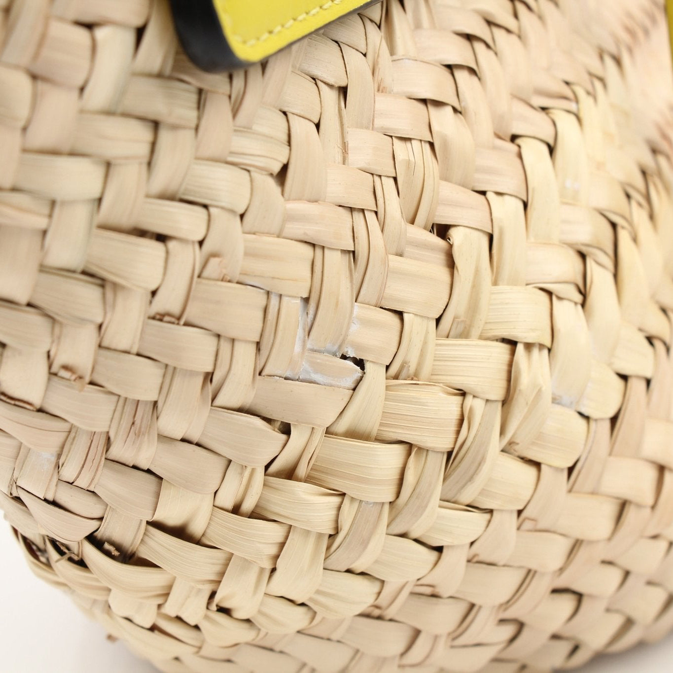 Christian Louboutin Raffia shoulder handbag with gold-tone accents and woven raffia material, stylish and elegant for everyday wear