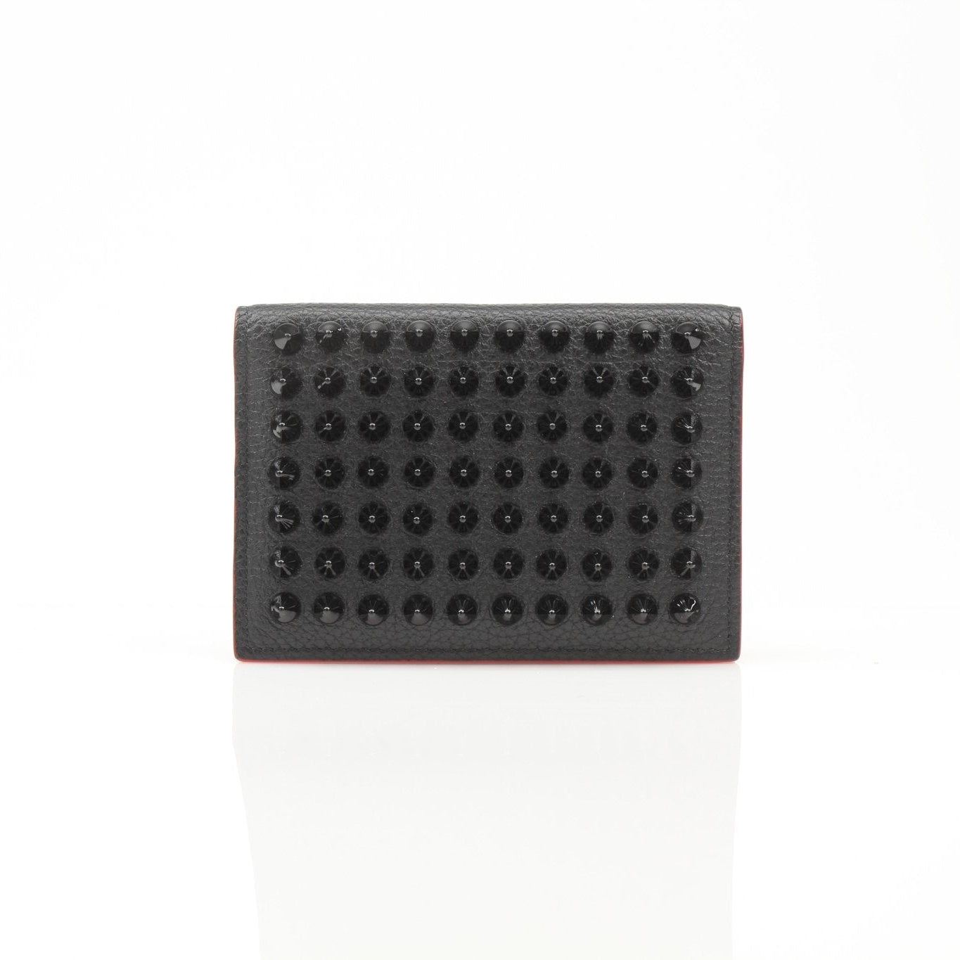 Christian Louboutin box cardholder wallet by Gold & Beyond, featuring sleek design and high-quality materials for stylish card storage.