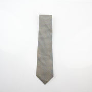 Hermès Geometric Silk Neck Tie Blue Yellow