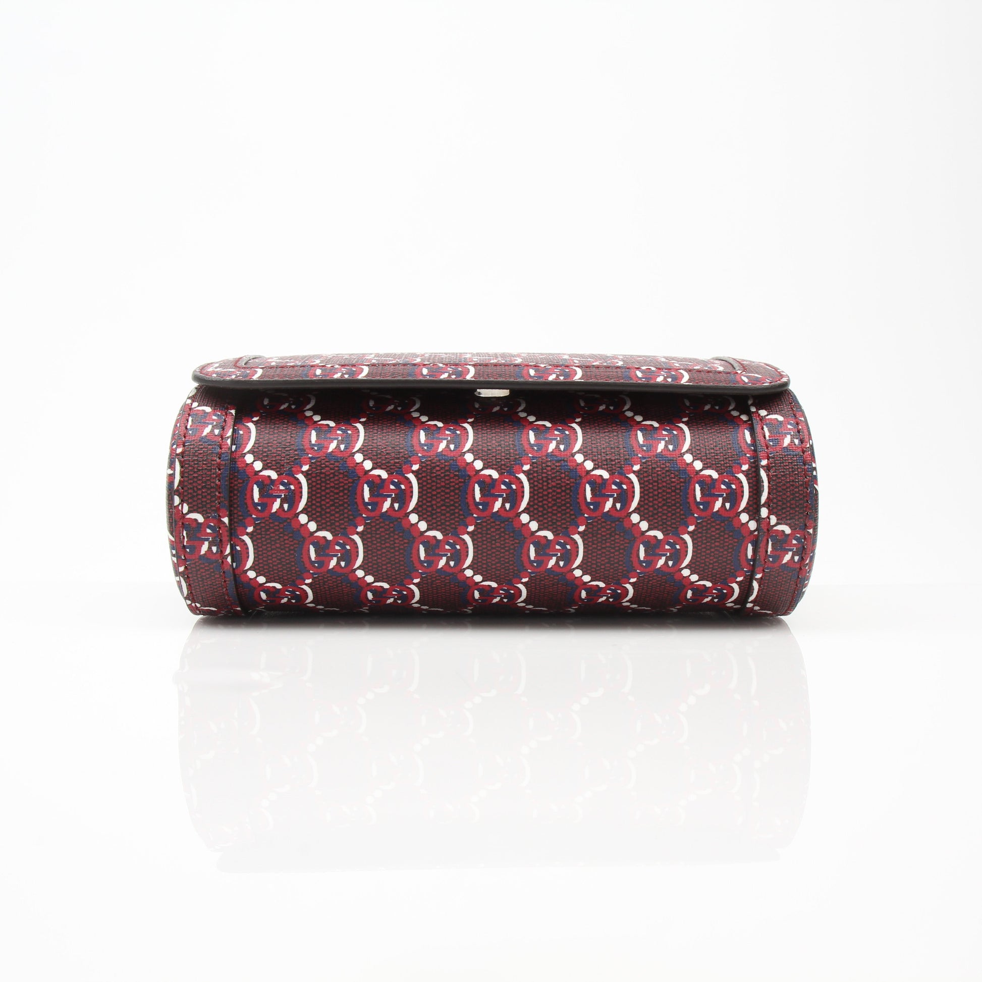 Gucci Shadow GG Micro Crossbody Bag, a stylish black handbag with gold accents, featuring the signature Gucci logo and compact design.