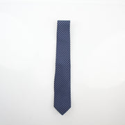 Hermès Blue H Pattern Silk Neck Tie