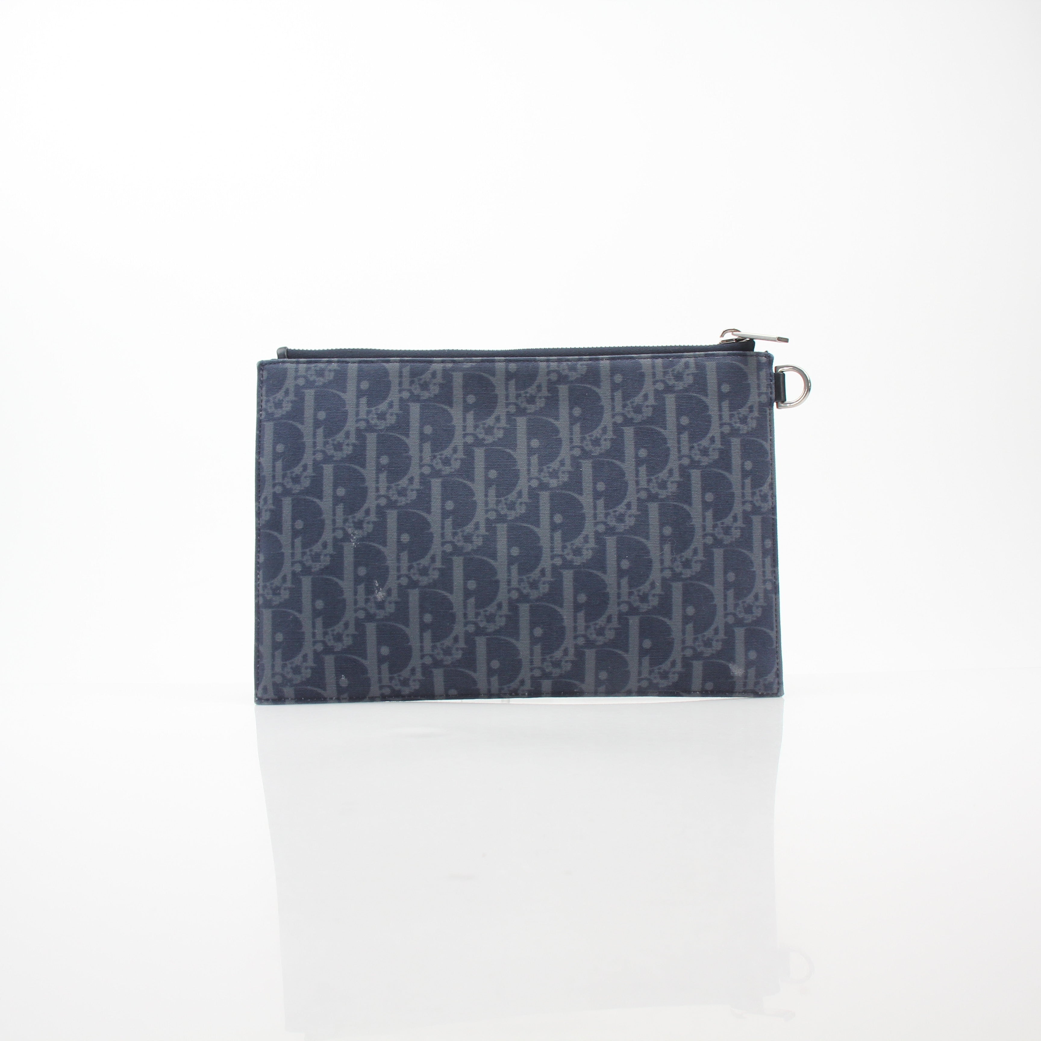 Christian Dior x Denim Tears Oblique A5 Flat Pouch Wristlet