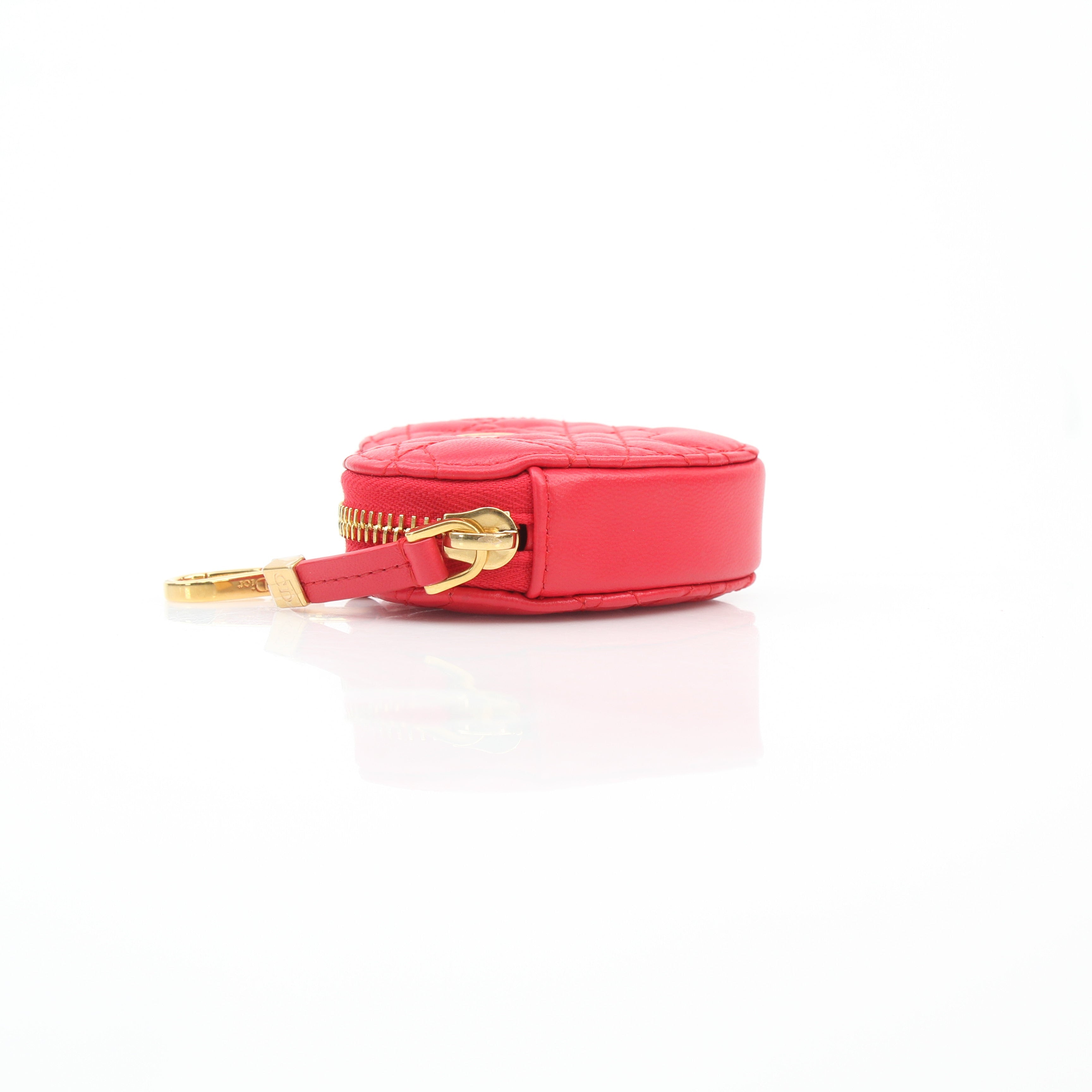 Christian Dior Caro Heart Cannage Calfskin Pouch