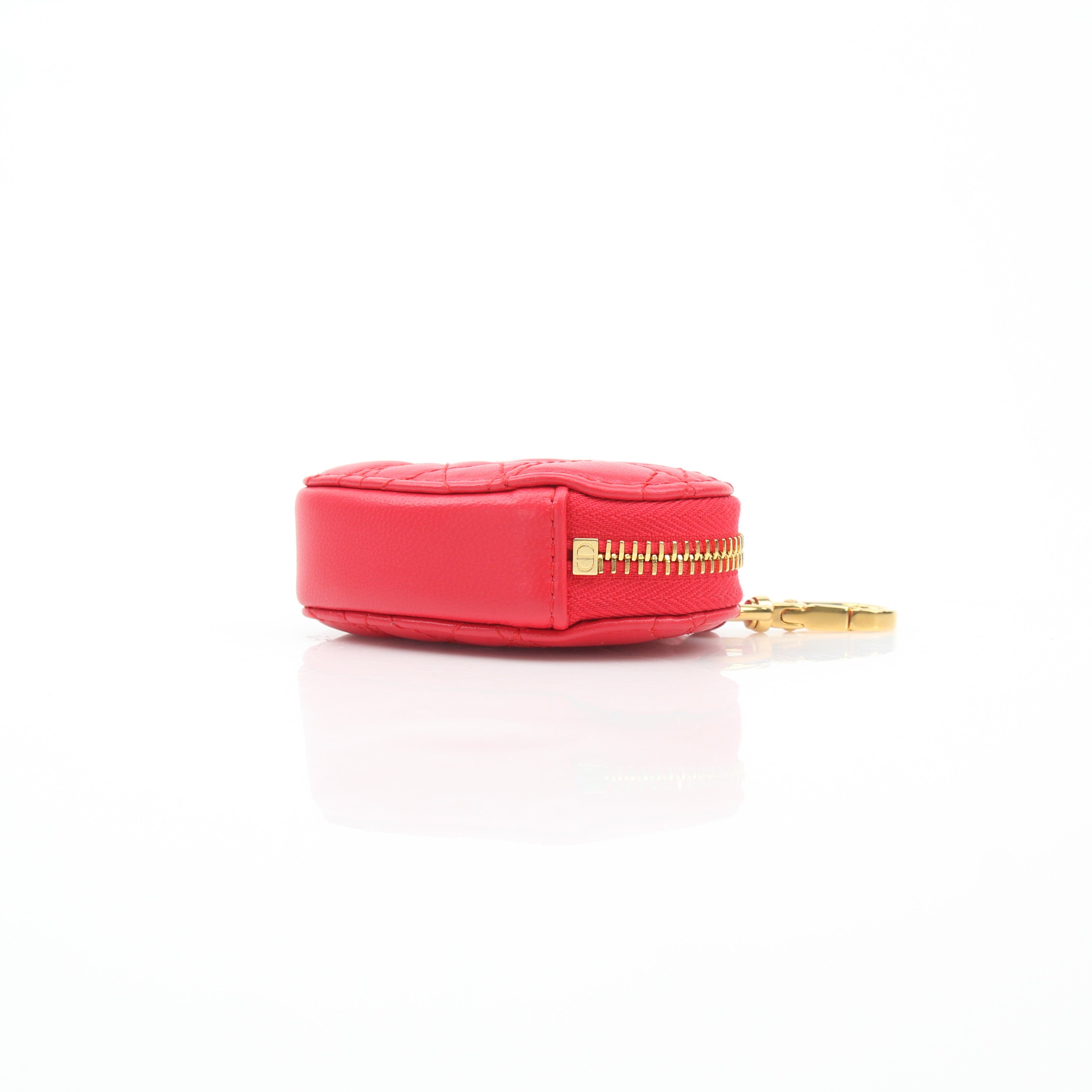 Christian Dior Caro Heart Cannage Calfskin Pouch