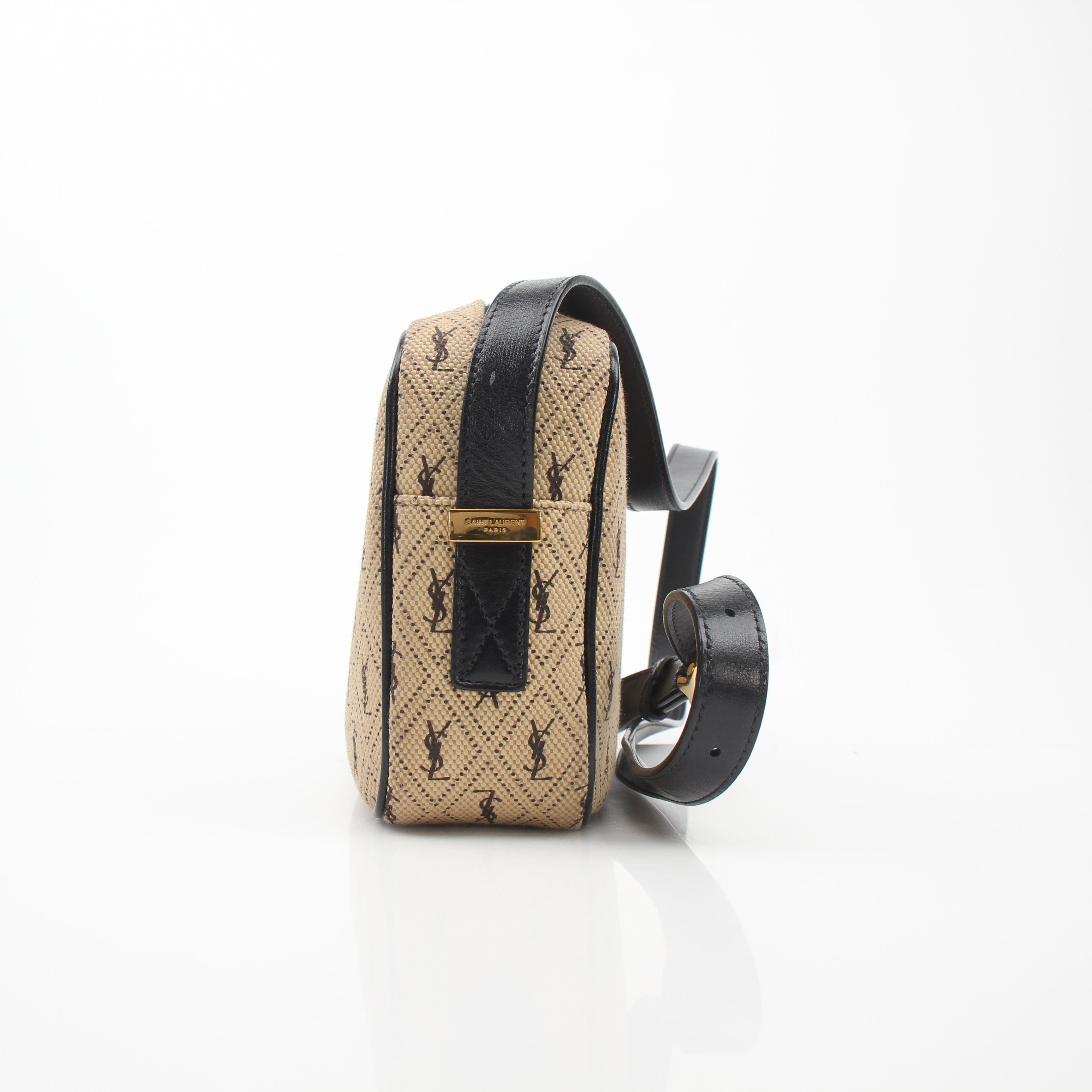 Saint Laurent Monogram Canvas Camera Bag