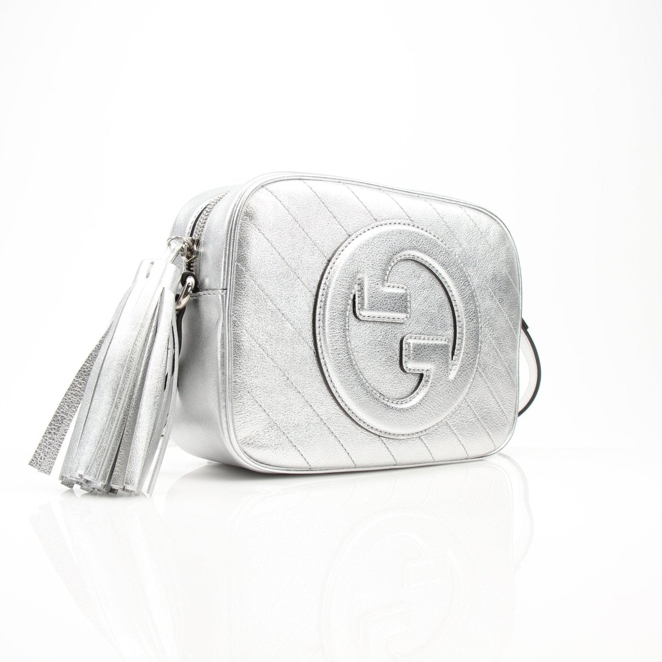 Gucci Blondie shoulder handbag by Gold & Beyond, featuring a stylish leather design with gold-tone hardware and a top handle.