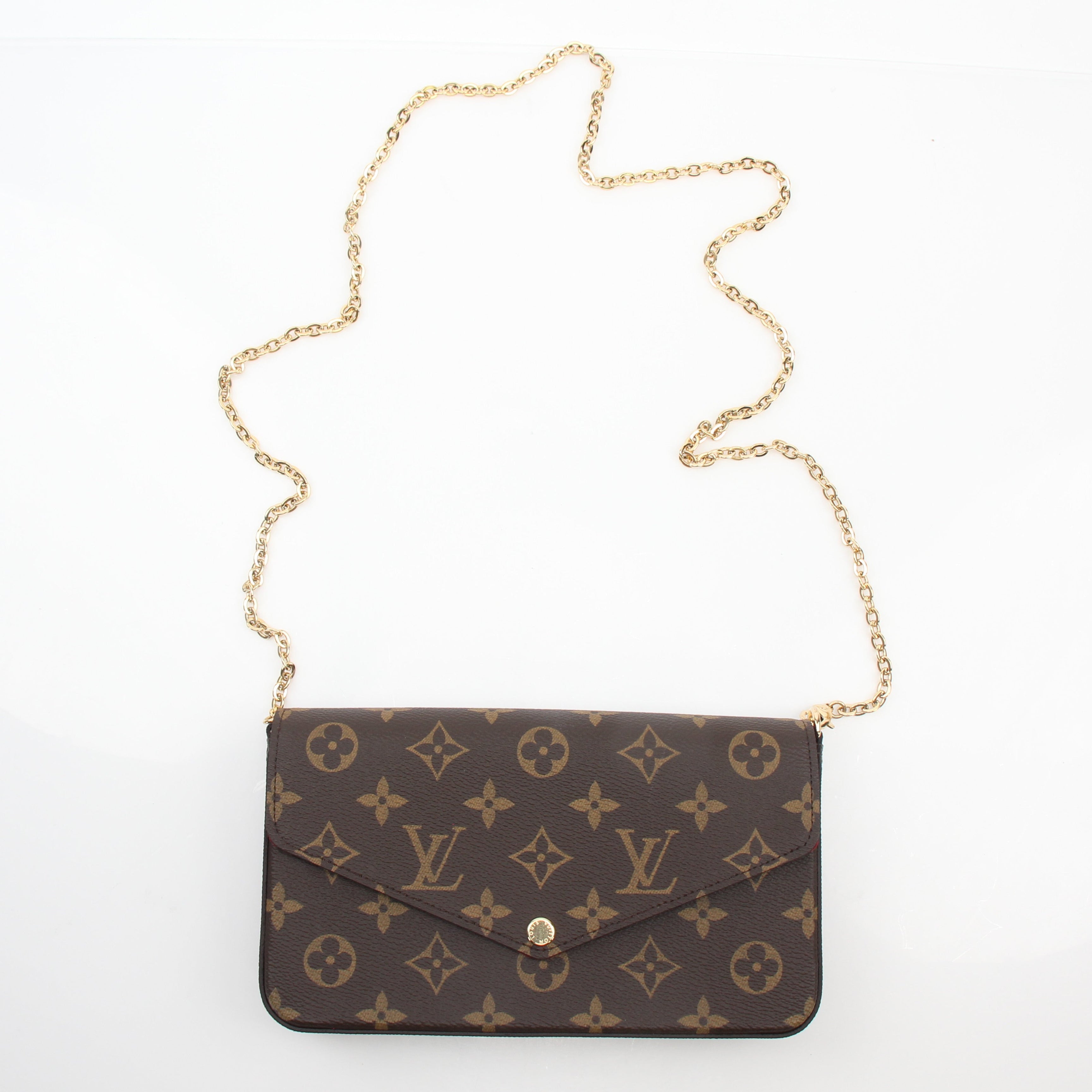 Louis Vuitton Monogram Pochette Félicie Chain Wallet