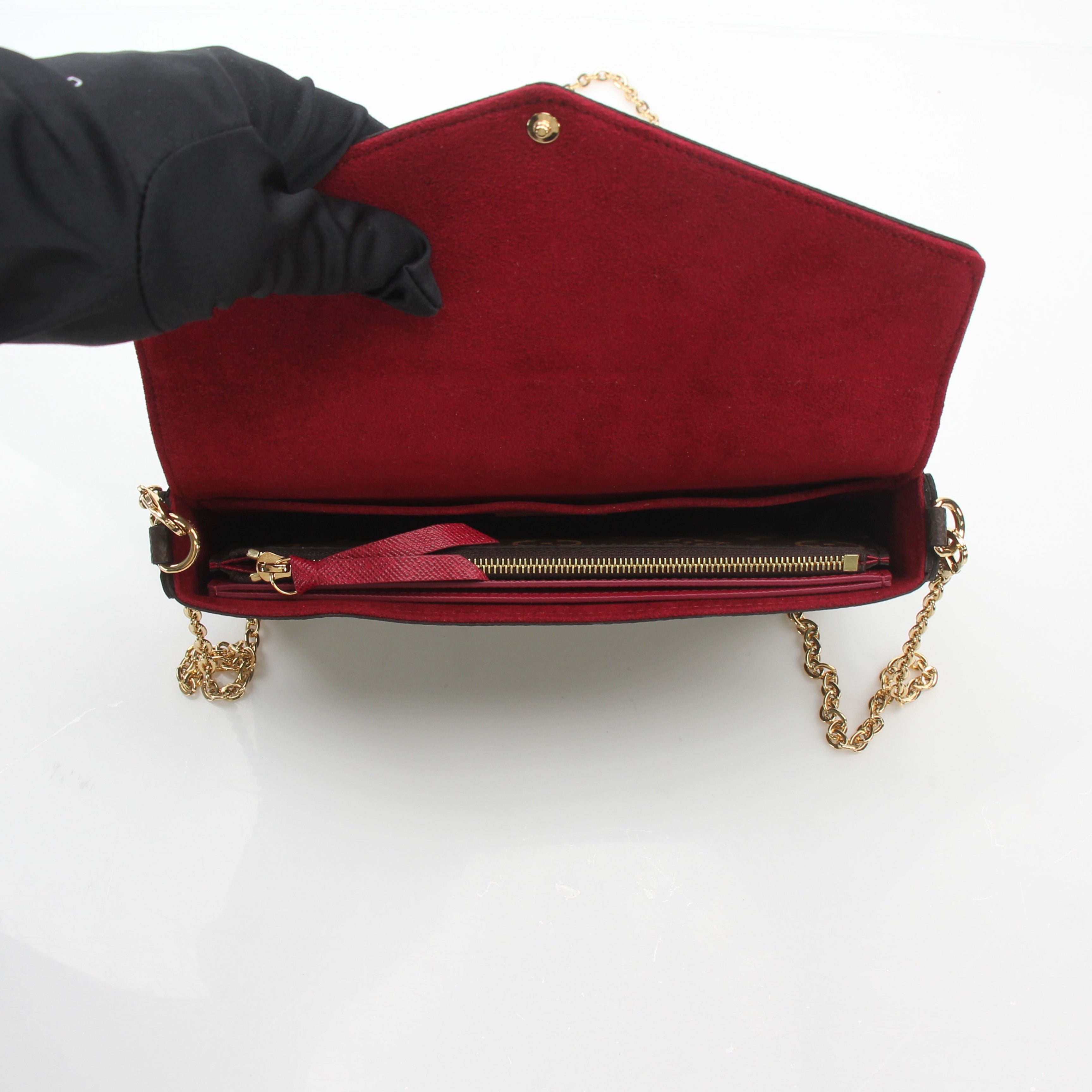 Louis Vuitton Monogram Pochette Félicie Chain Wallet
