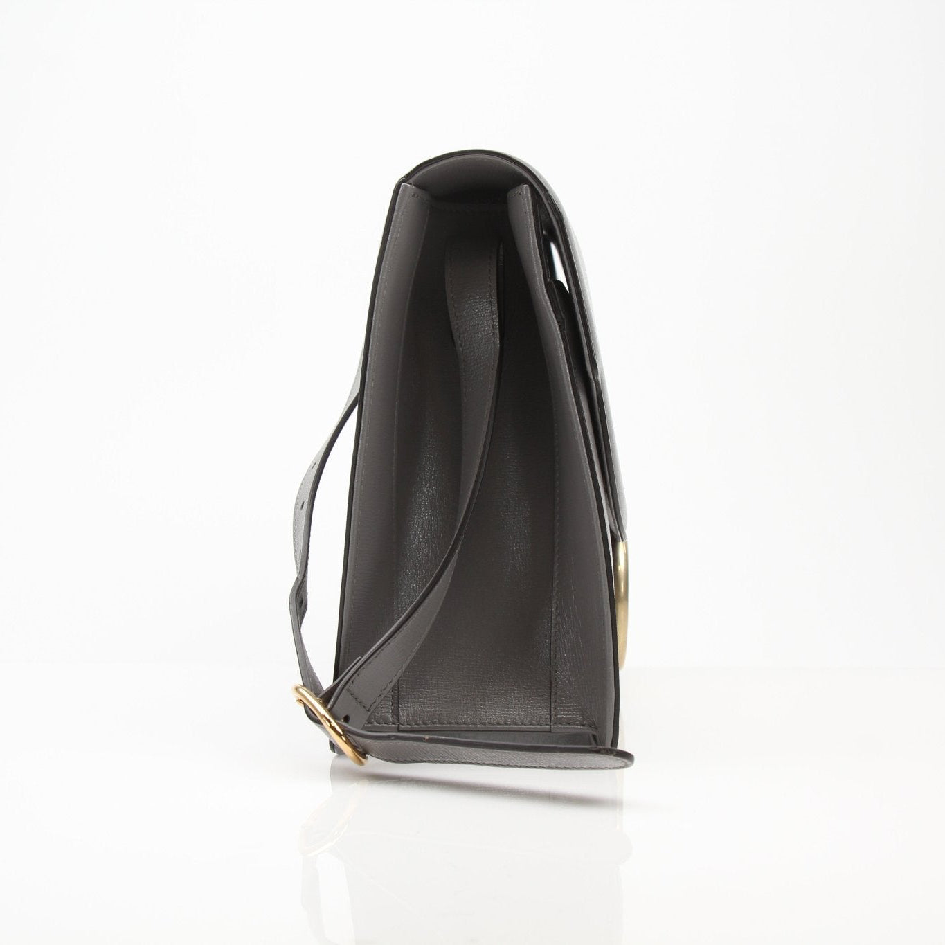 Gold & Beyond Gucci GG Marmont shoulder handbag with chevron quilted leather and gold-tone hardware.