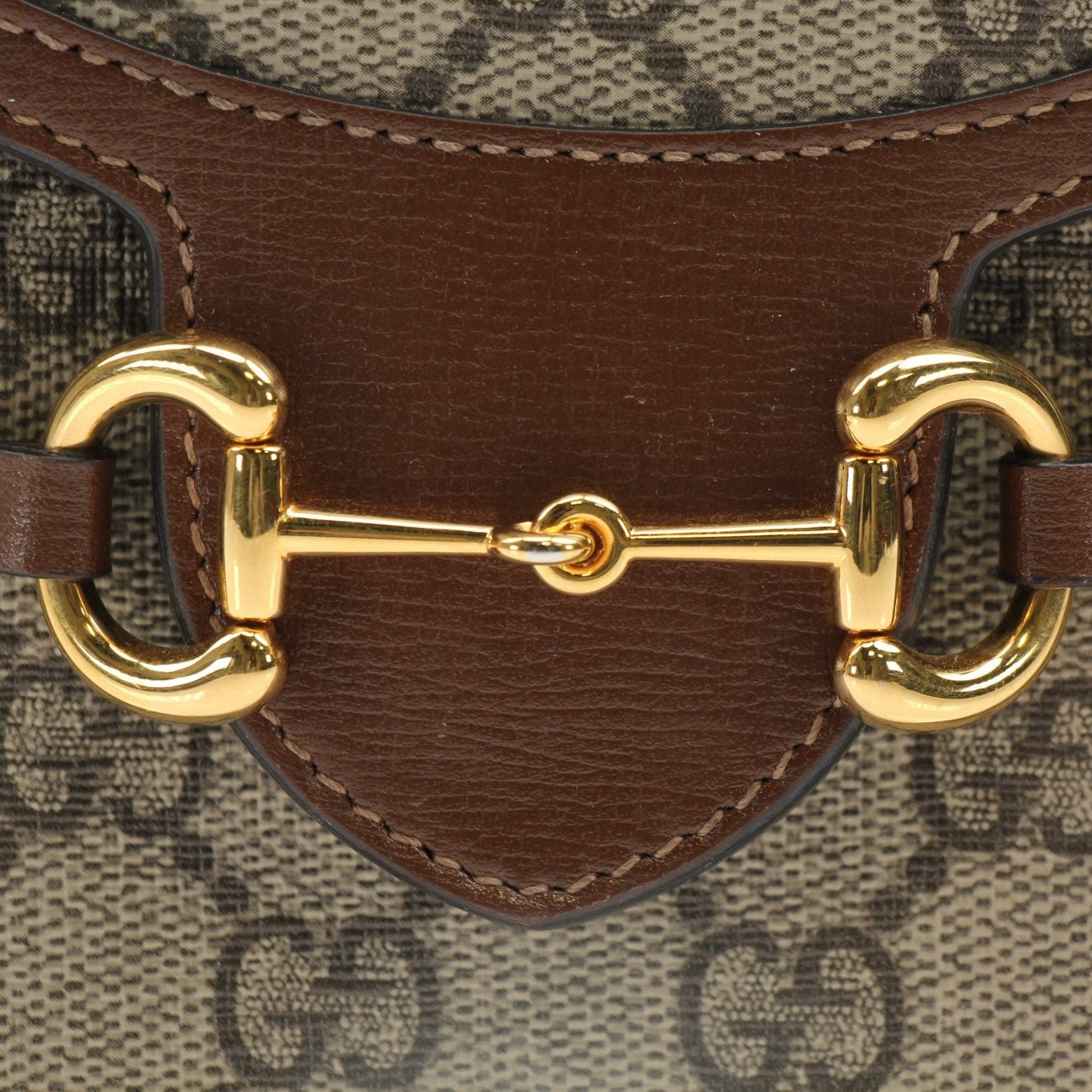Gucci GG Supreme Horsebit Mini Crossbody Purse featuring signature monogram canvas and gold-tone hardware, stylish handbag for everyday use.