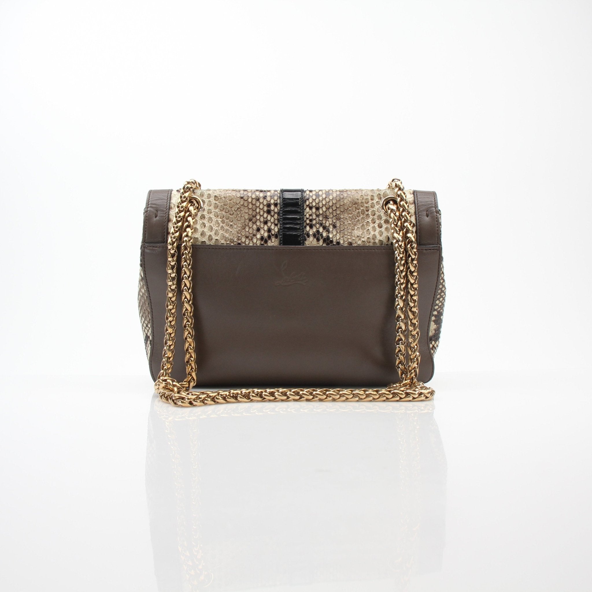 Christian Louboutin Sweet Charity Python Shoulder Bag