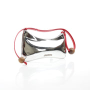 Jacquemus Silver Mirror Le Bisou Perle Shoulder Bag