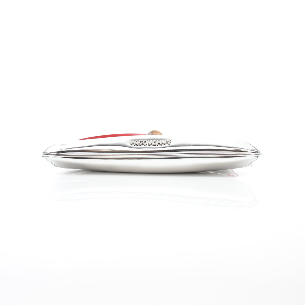 Jacquemus Silver Mirror Le Bisou Perle Shoulder Bag
