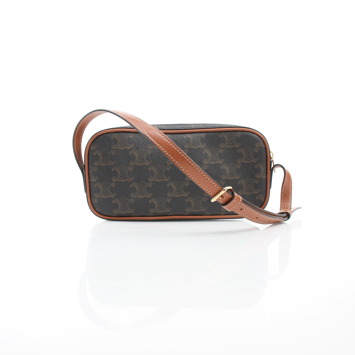 Celine Tan Triomphe Canvas Mini Camera Shoulder Bag